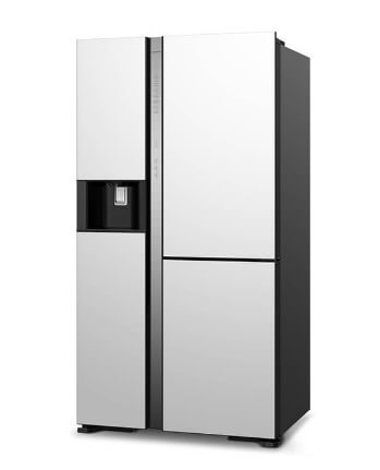 Hitachi R-MX700PMS0 MGW 569L Side by Side Refrigerator - Energy Efficient French Door Fridge with Spacious Interior for Large Families & Entertaining