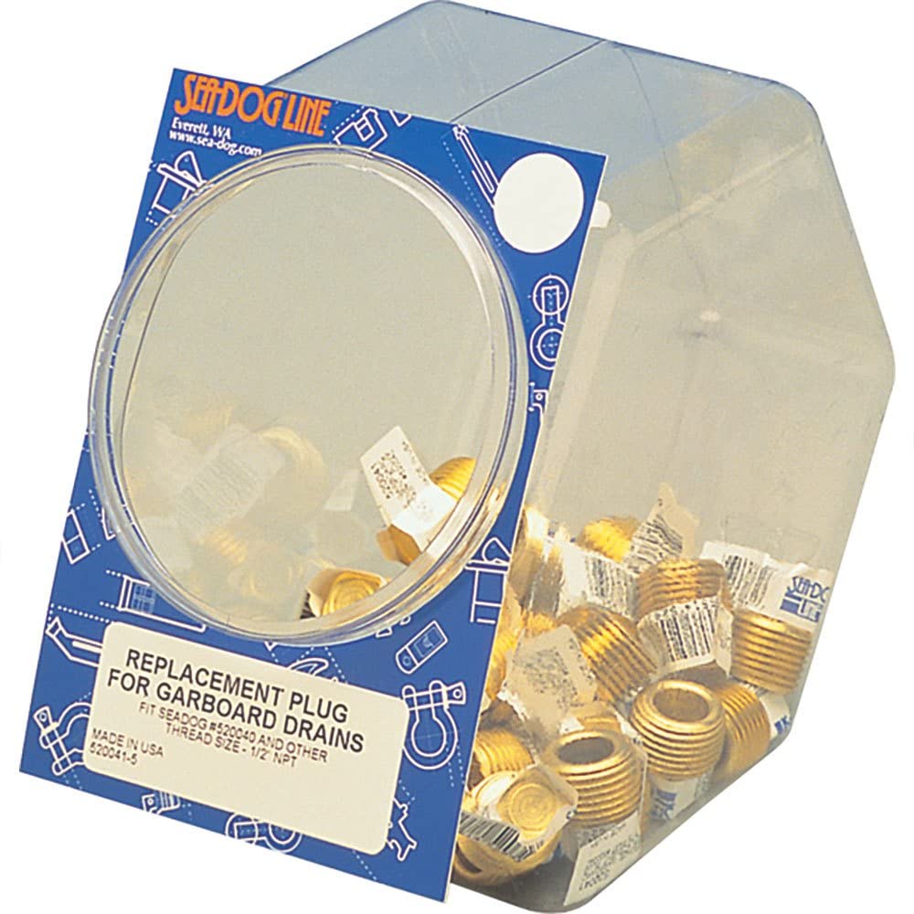 Sea Dog Garboard Replacement Plug - Marine Boat Drain Plug for Bilge Water Removal - Perfect for Boats, Yachts, and Watercraft Maintenance