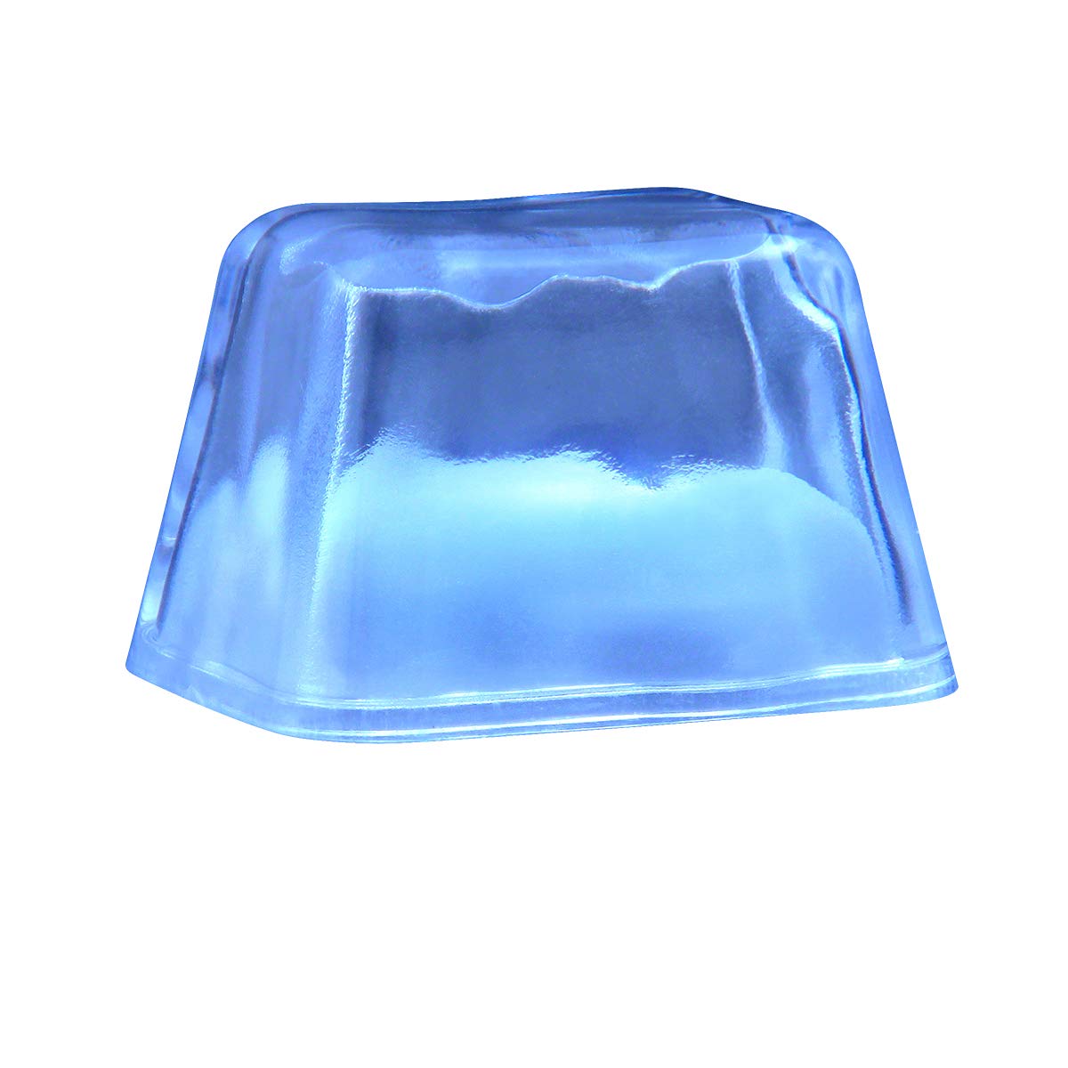 Glow in The Dark Ice Cubes - 12 Pack LED Light Up Ice Cubes for Drinks, Cocktails & Parties - Cool Blue Light Up Ice Cubes for Halloween, Birthday & Nightclub Events