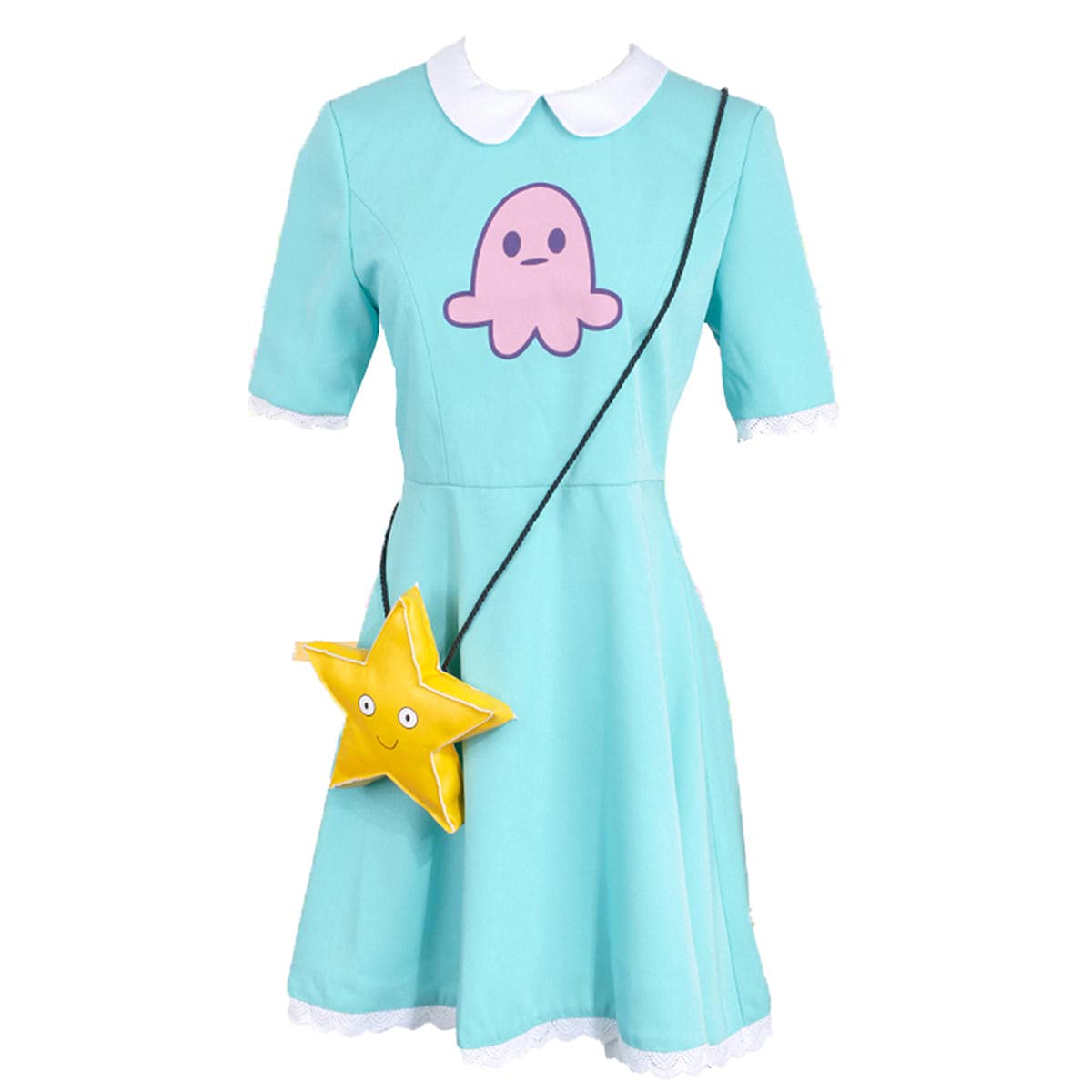 Yejue Evil Magic Princess Star Butterfly Lolita Cosplay Dress for Women & Girls with Matching Star Bag | Gothic Fantasy Costume for Halloween, Cosplay Events & Themed Parties