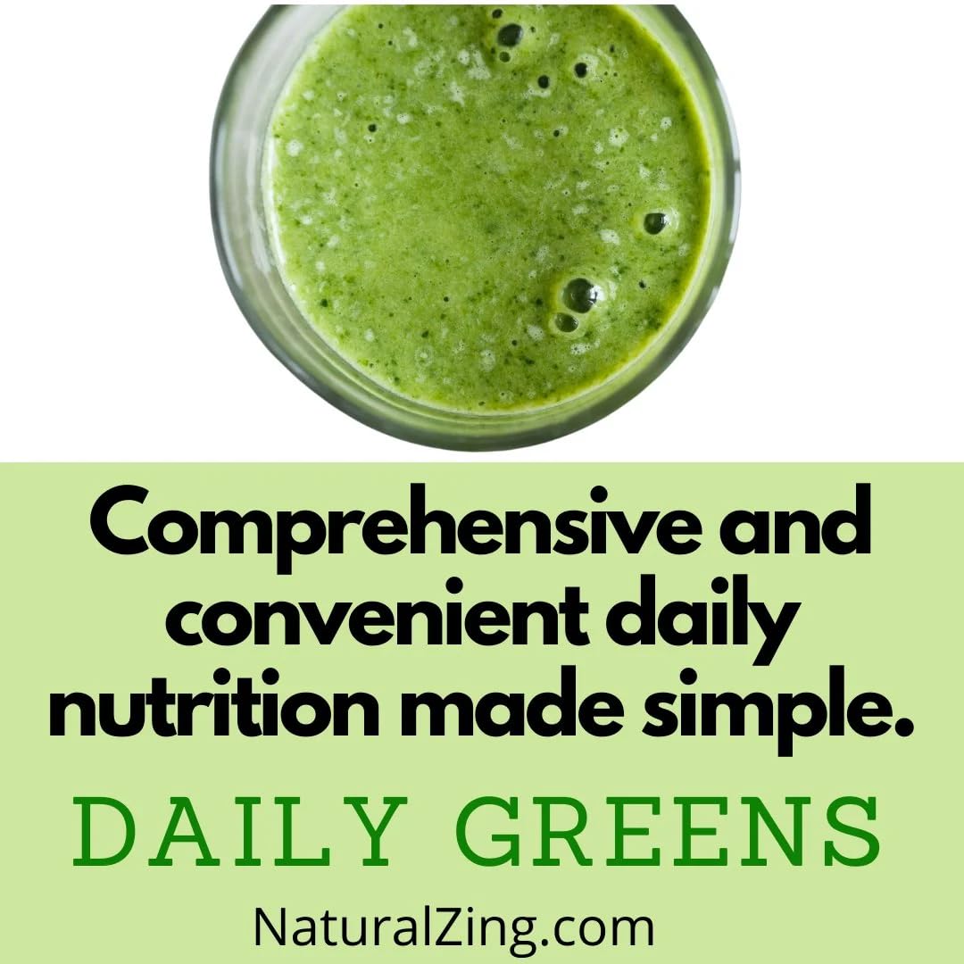 Power Greens Superfood Powder - 7 Juiced Greens with Digestive Enzymes for Gut Health | Detox & Energy Boost for Smoothies & Wellness Drinks