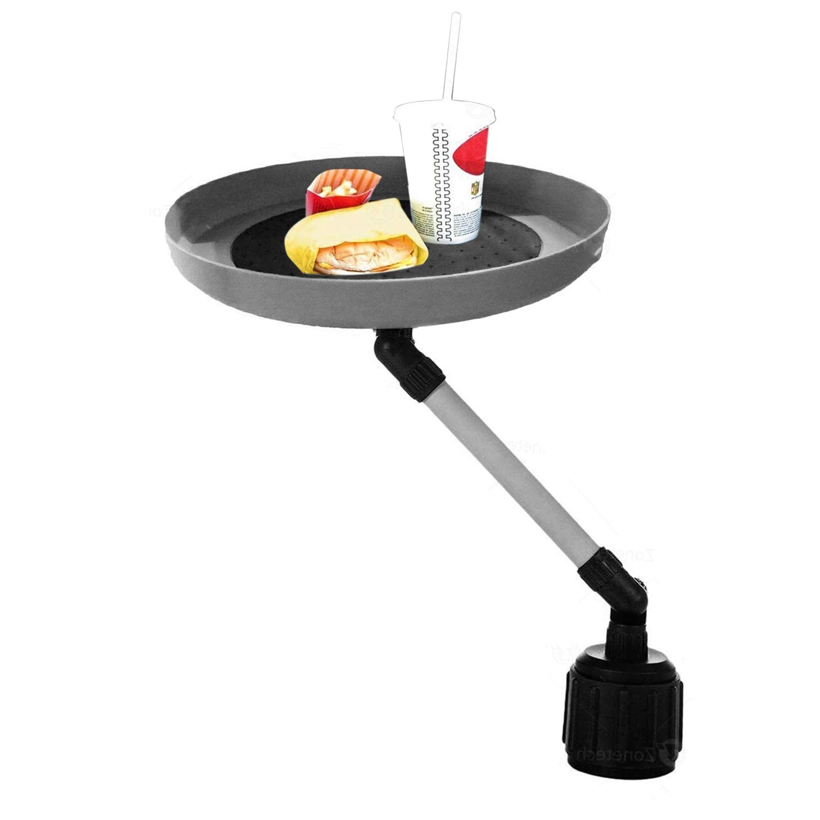 XGZ 360° Adjustable Swivel Car Cup Holder Tray - Expandable Car Table Organizer for Food & Drinks, Perfect for Road Trips, Commuting, and Family Travel
