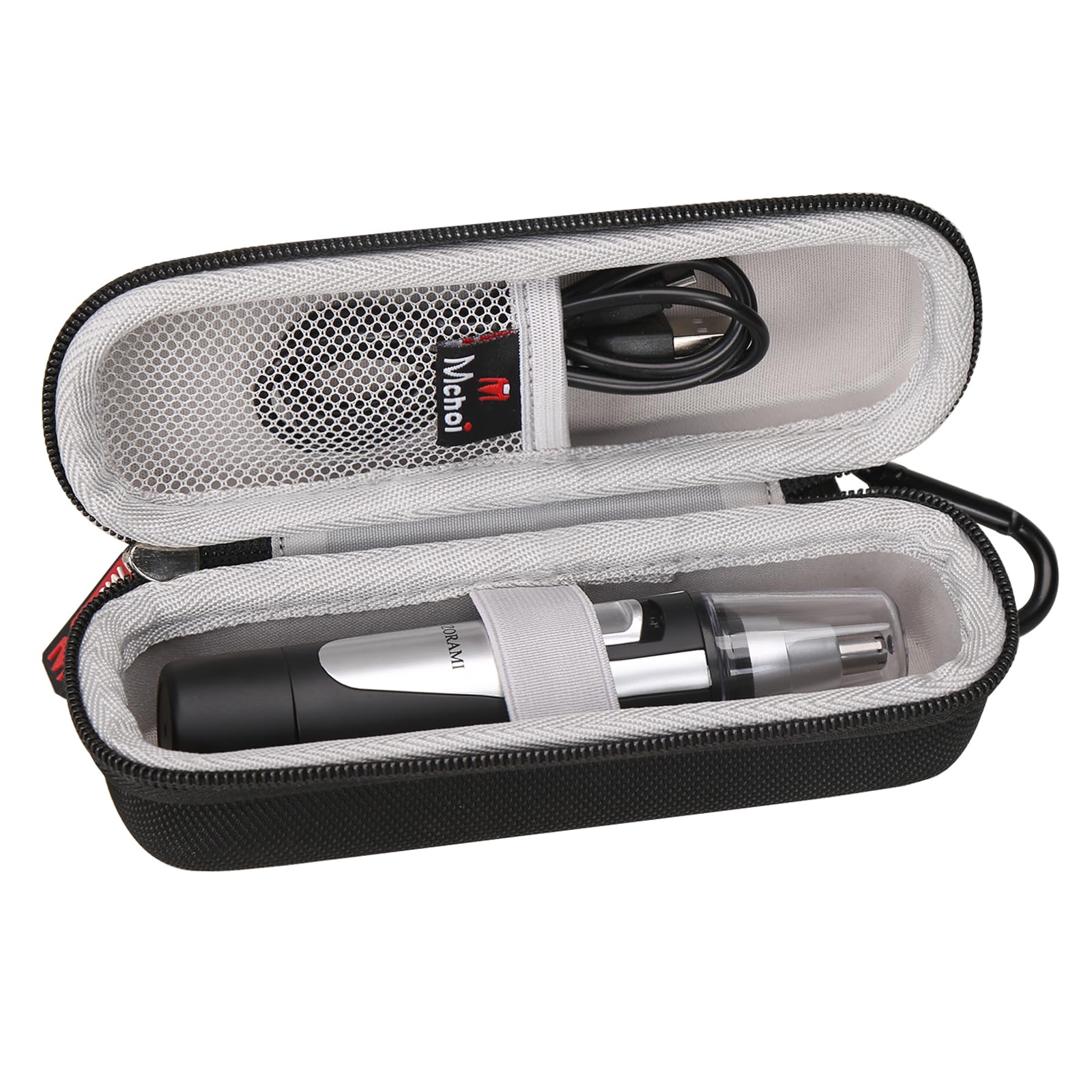 Premium Shockproof & Waterproof Hard Carrying Case for ZORAMI Ear/Nose Hair Trimmer - Travel Protective Storage Case for Battery-Operated Men's Grooming Kit (Case Only) - Ideal for Business Trips, Gym Bags & Home Organization
