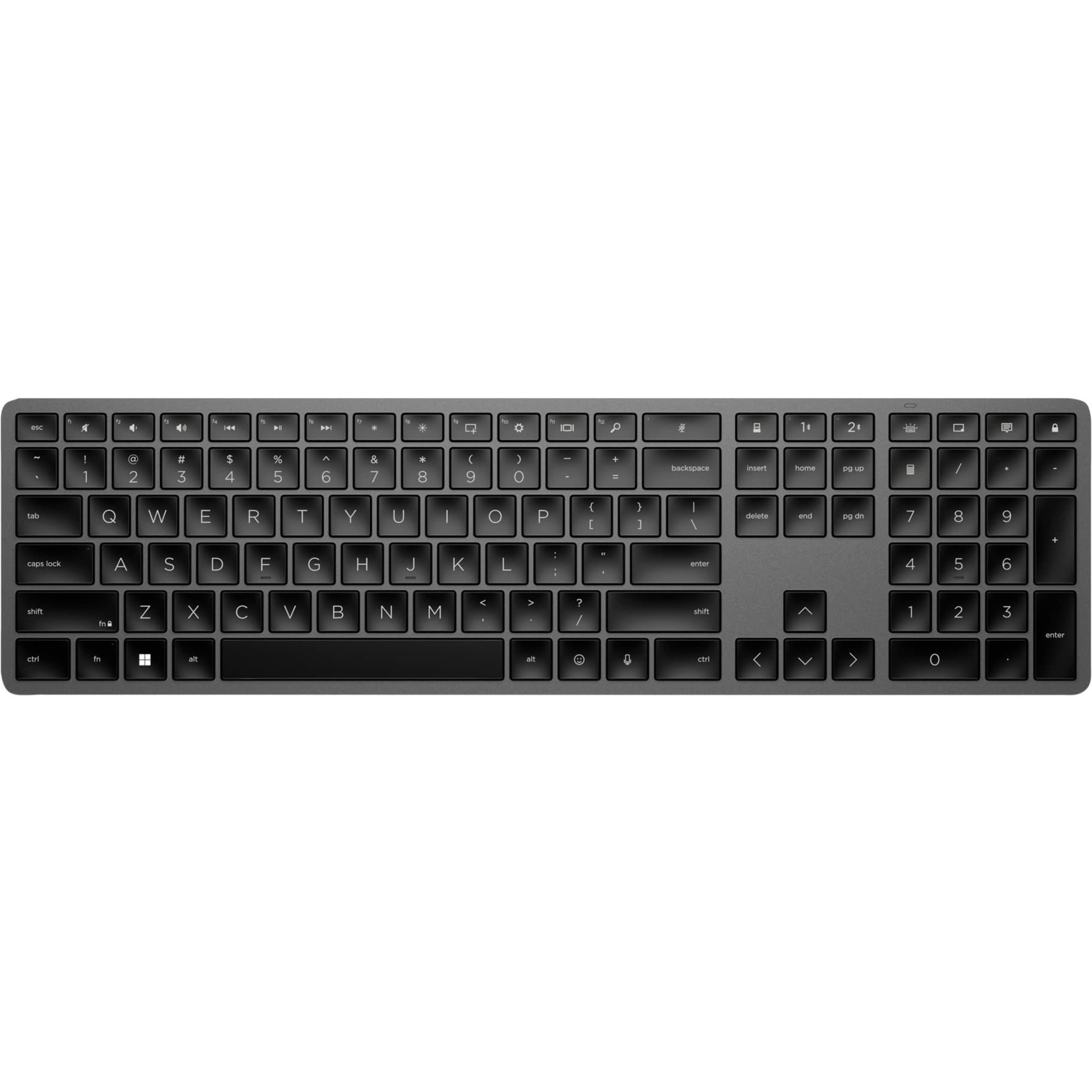 HP 975 Wireless Keyboard - Ergonomic Full-Size Wireless Keyboard with Quiet Keys for Office, Home & Gaming | Compatible with Windows/Mac