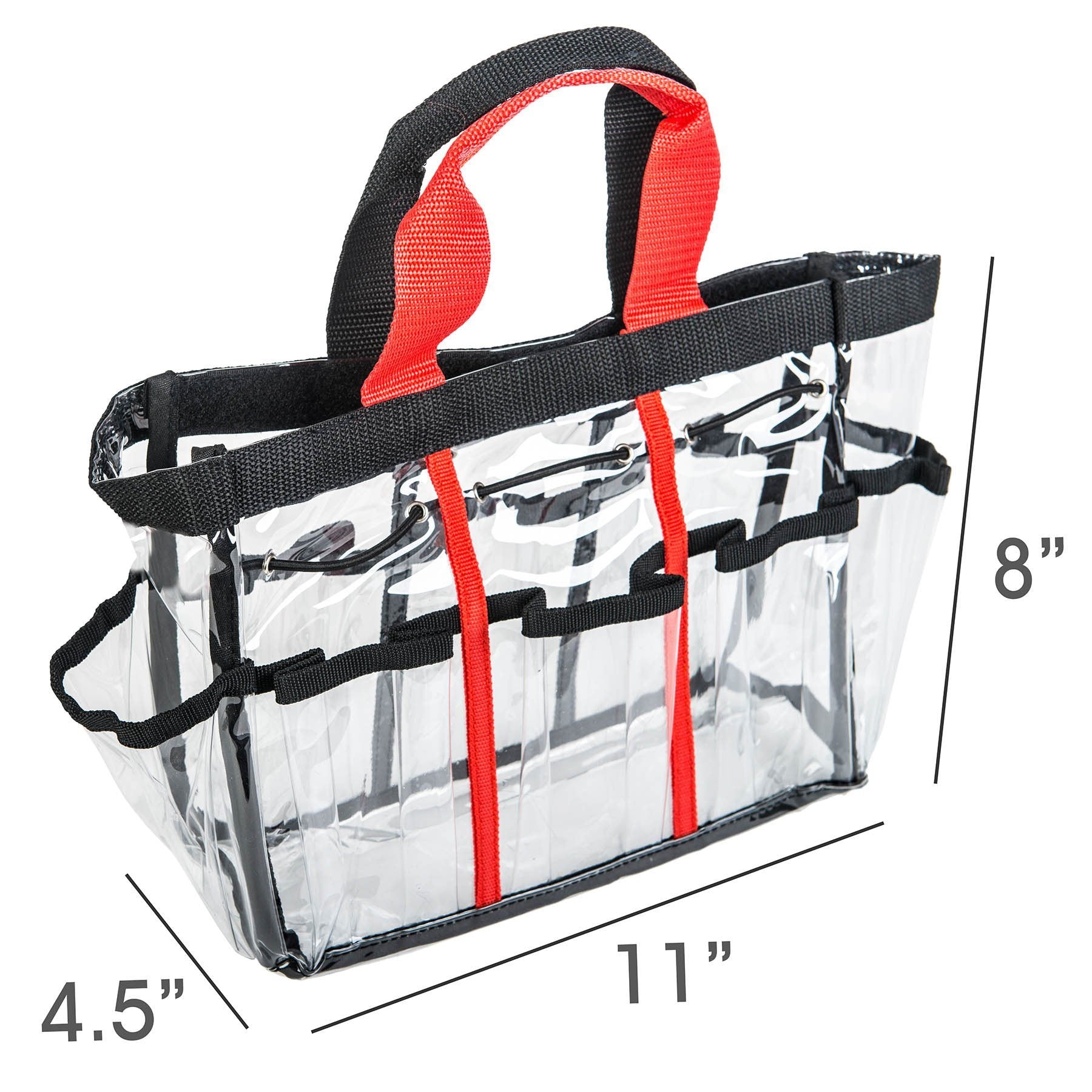 Clear Travel Makeup Bag - Waterproof Cosmetic Organizer with Multiple Pockets for Toiletries, Makeup Brushes & Skincare (Perfect for Vacation, Gym & Daily Use)