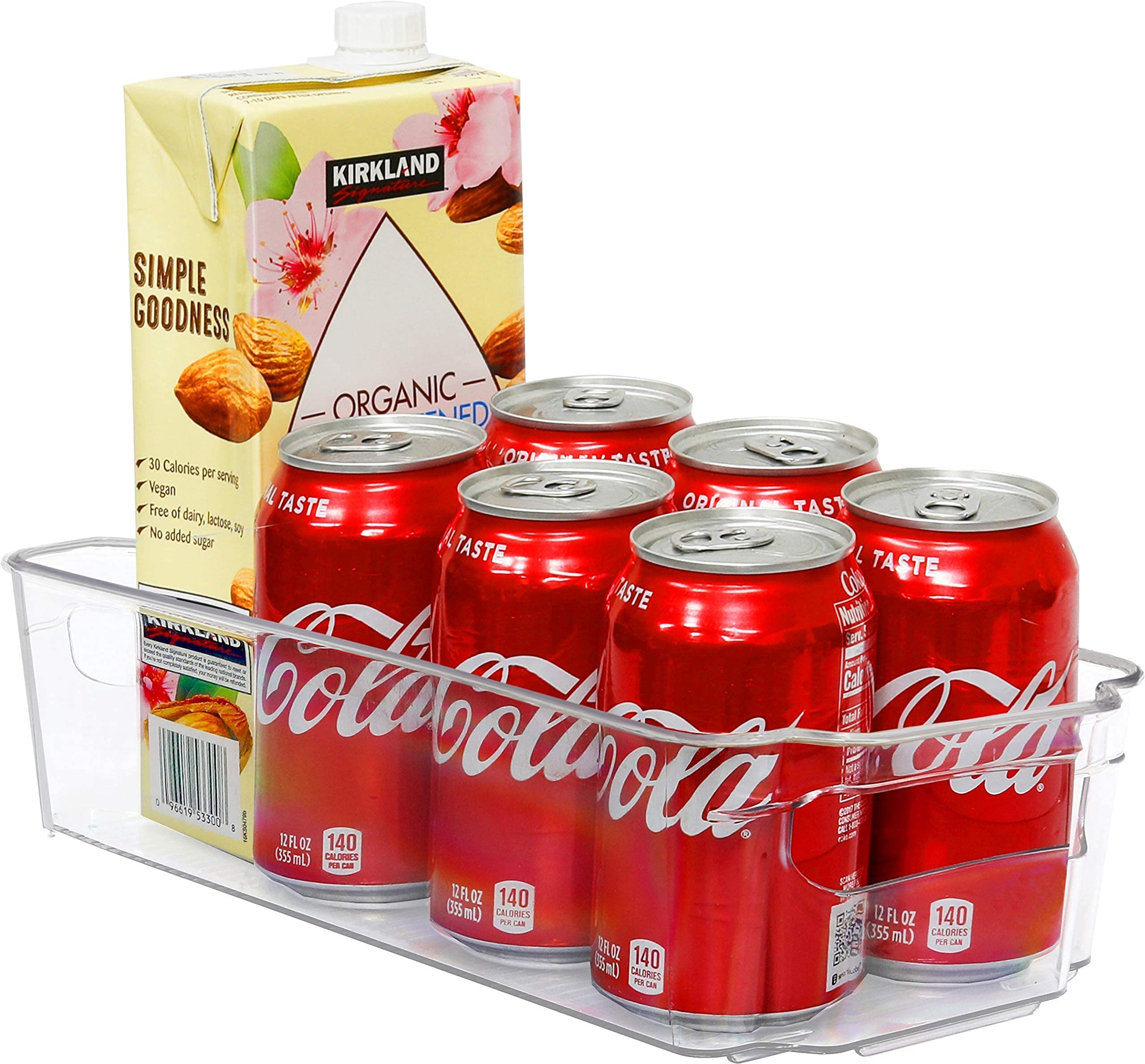 Stackable Beverage Can Dispenser & Kitchen Organizer Bin - Space Saving Soda Can Holder for Pantry, Fridge, Party & Bar Organization