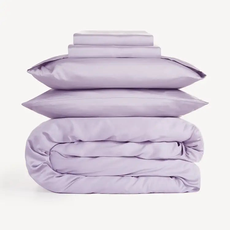 FURRFREE Bamboo Sheet Set & Duvet Cover - Hypoallergenic, Pet Hair Resistant Bedding for Dogs & Cats - Perfect for Allergy Sufferers & Pet Owners (Queen Size, Grey) - Ideal for Cozy Nights & Pet-Friendly Homes