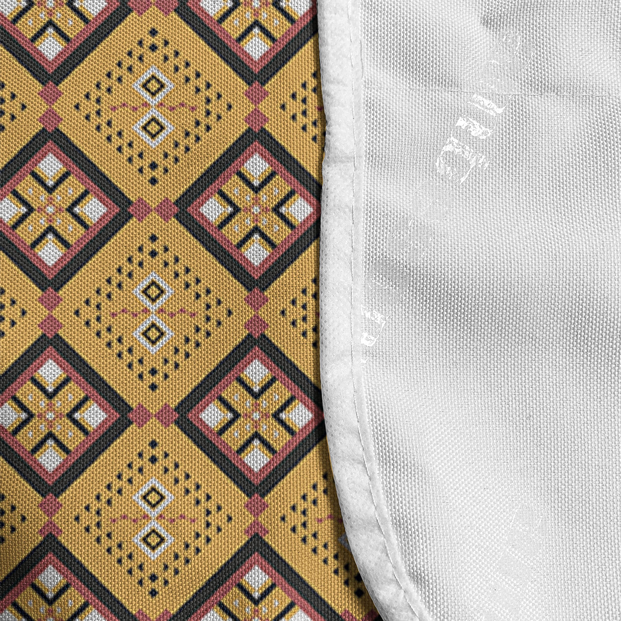 Ambesonne African Tile Pattern Microwave Cover - Water Resistant Kitchen Organizer with Pockets, 36