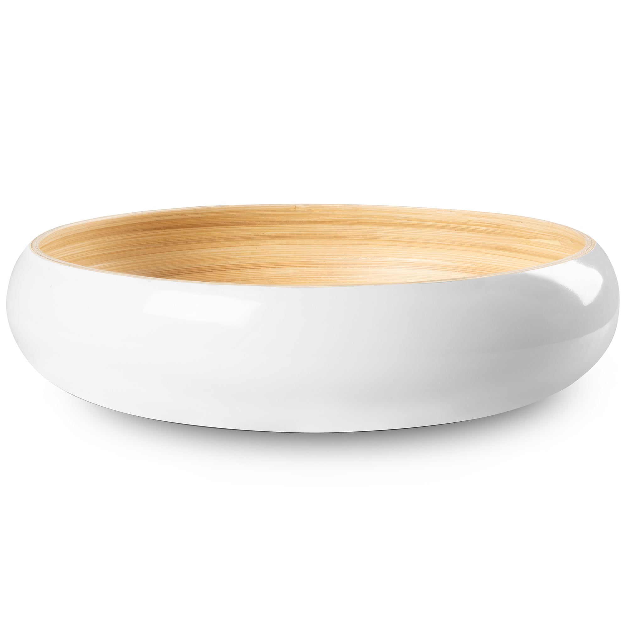Lexa 12-Inch Bamboo Fruit Bowl – Eco-Friendly, Durable & Stylish Serving Bowl for Fresh Fruits, Snacks & Kitchen Decor