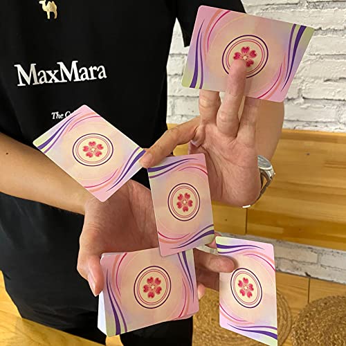 Cherry Blossom Themed Playing Cards - Premium 52 Poker Deck for Magic Tricks, Cardistry & Party Games - Elegant Floral Design for Adults & Kids - Perfect for Family Game Nights, Poker Parties & Card Magic Performances