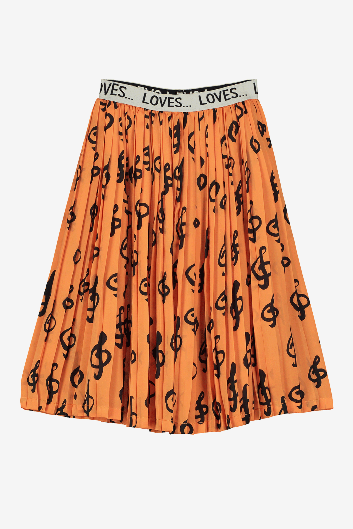 Beau Loves Pleated Girls Skirt - Orange | Size 4/5 | Perfect for School, Parties & Playtime