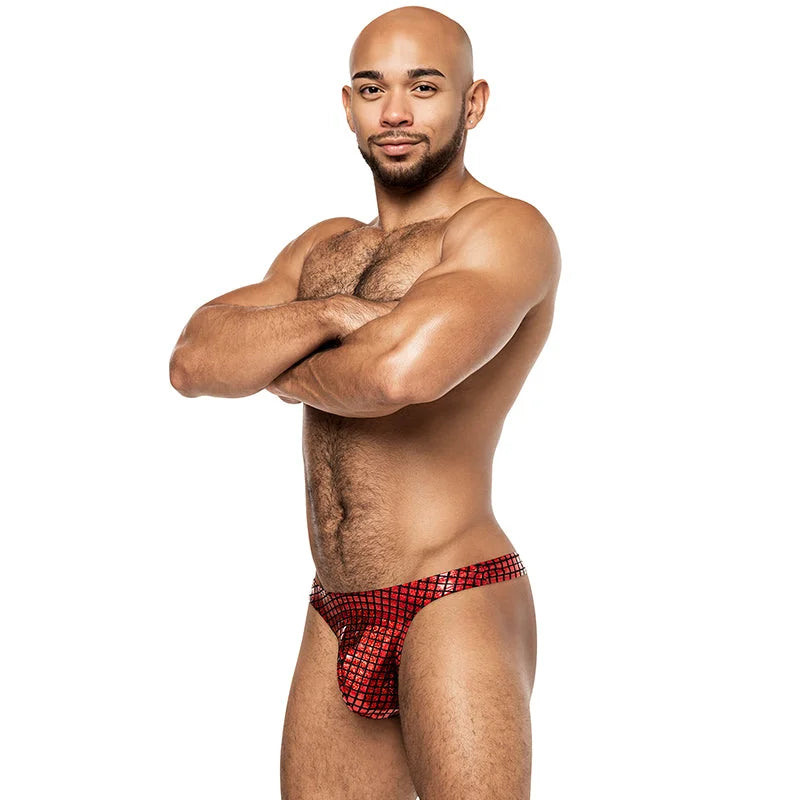 Disco Desire Bong Thong Red L/XL - Sexy & Comfortable Underwear for Women, Perfect for Parties, Nightlife & Special Occasions
