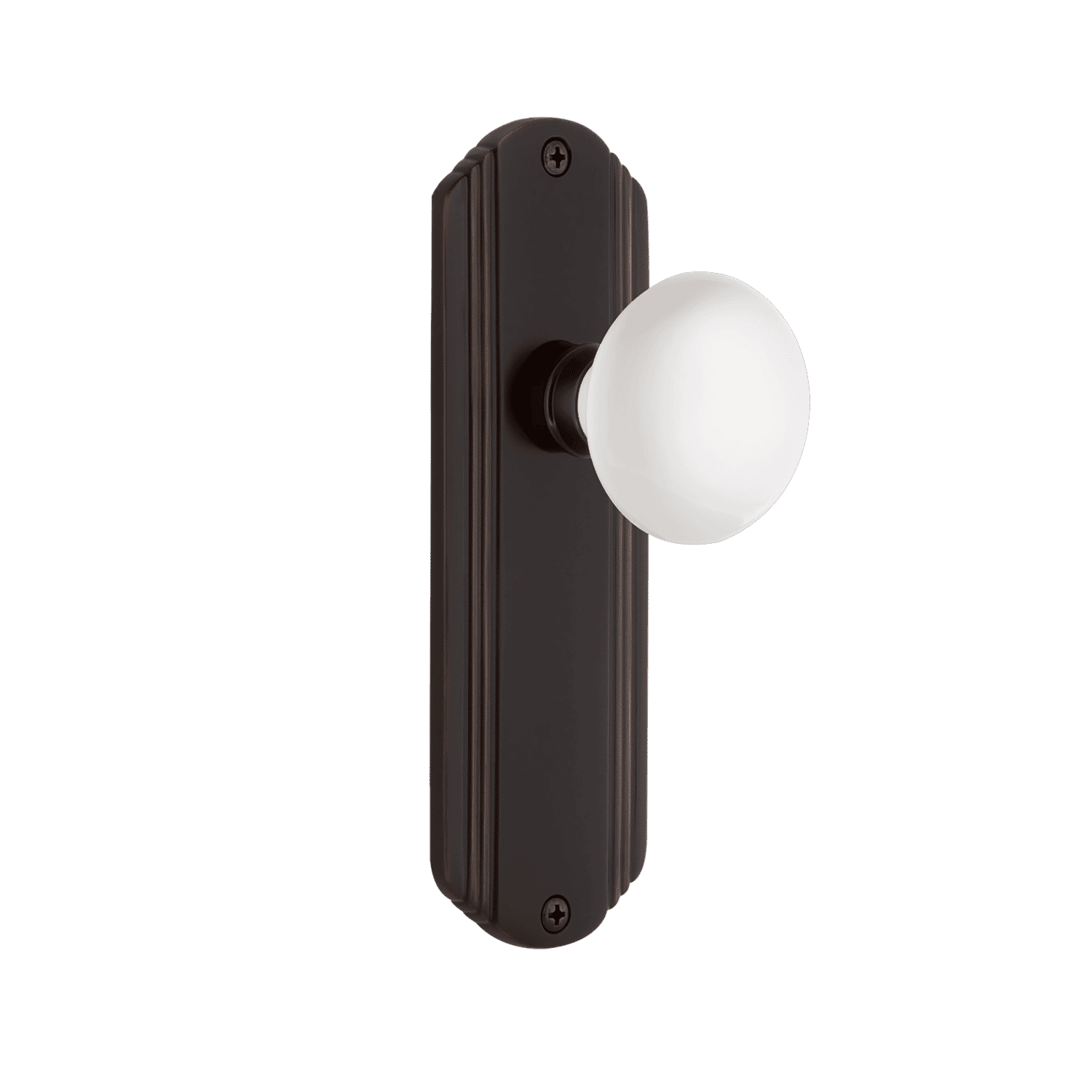 Vintage Bronze Decorative Long Plate with White Porcelain Knob - Elegant Home Decor for Dining Table, Wall Display & Gift Giving