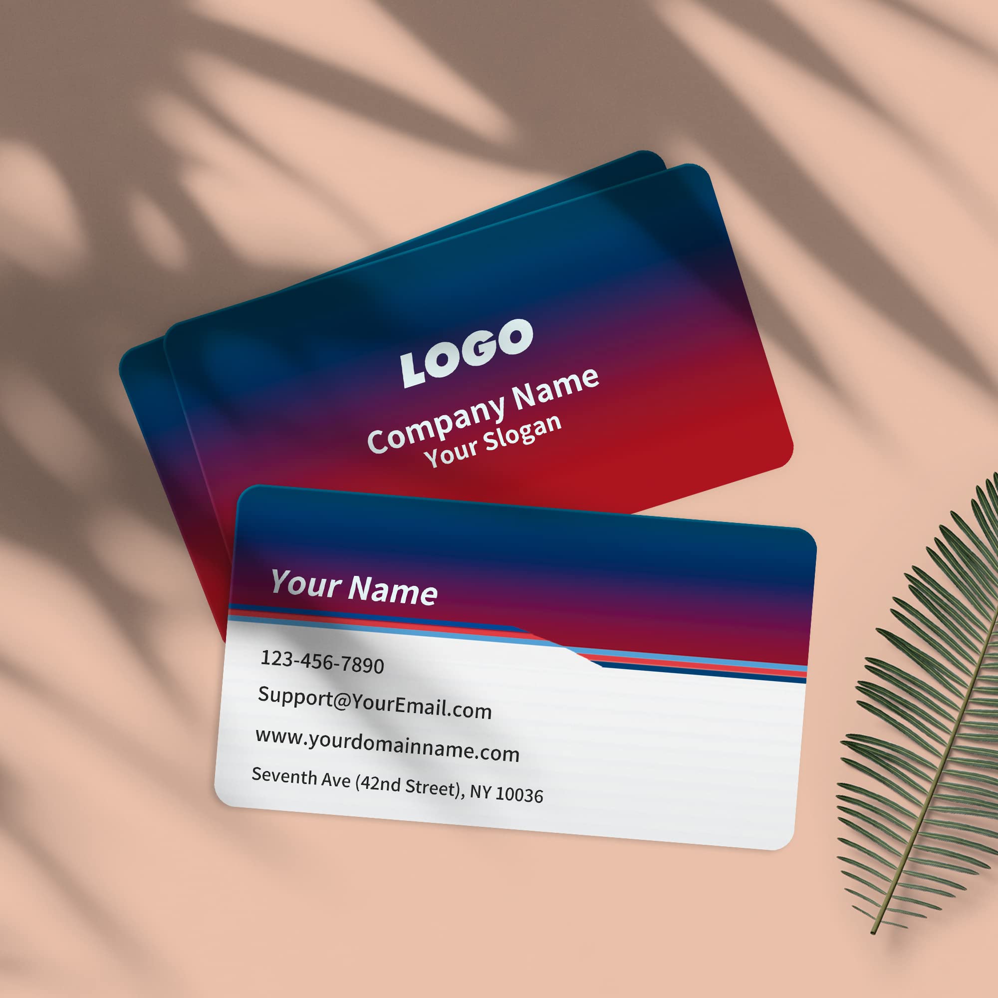 Custom Business Cards with Logo - 2x3.5 Inches Personalized Printable Cards - Full Color Front & Back - 200/500 Pcs - Perfect for Networking, Branding & Professional Meetings