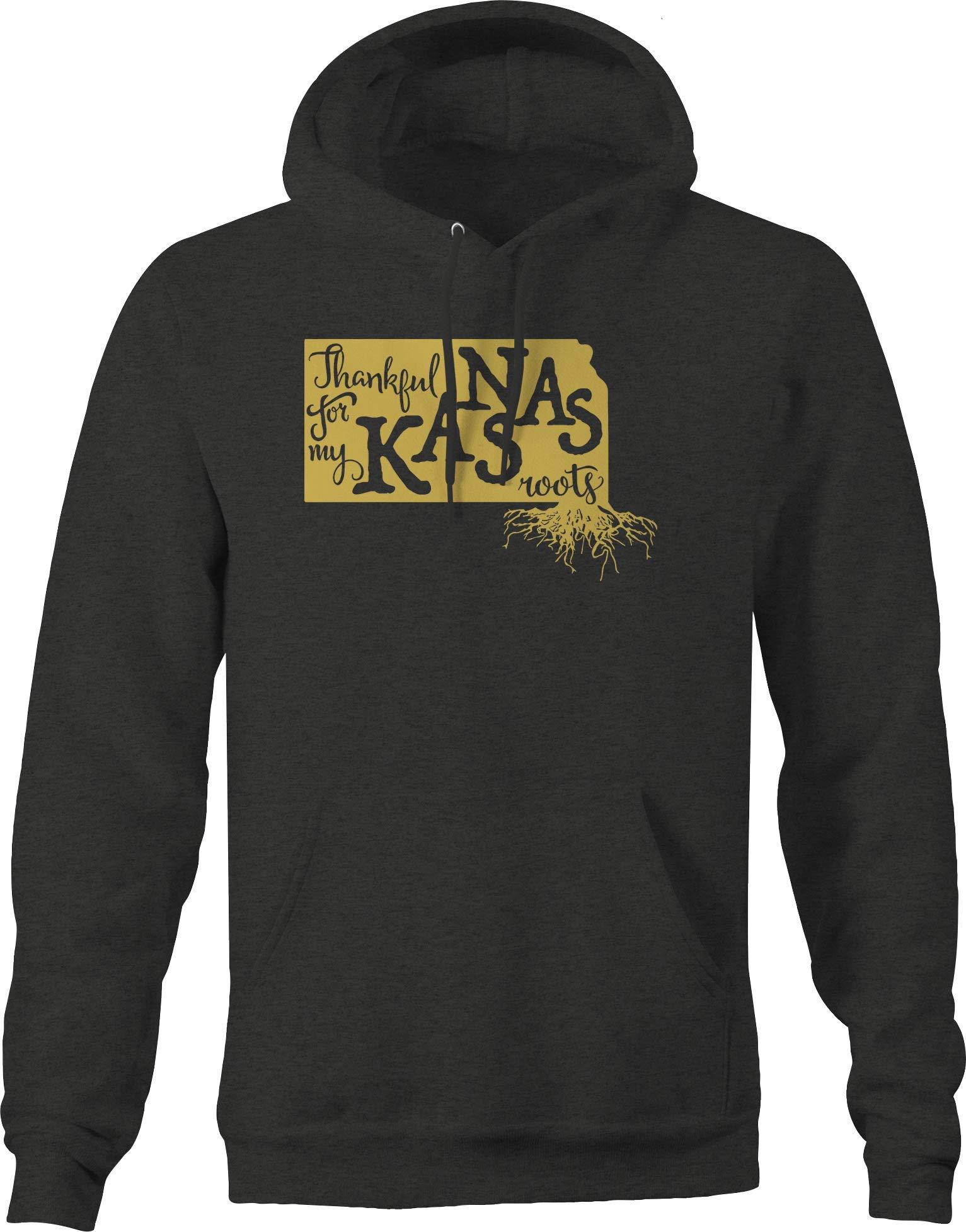 Kansas Home Roots State Pride Hoodies for Men - Comfortable Pullover Sweatshirt with KS State Design - Perfect for Casual Wear, Game Day & Outdoor Activities