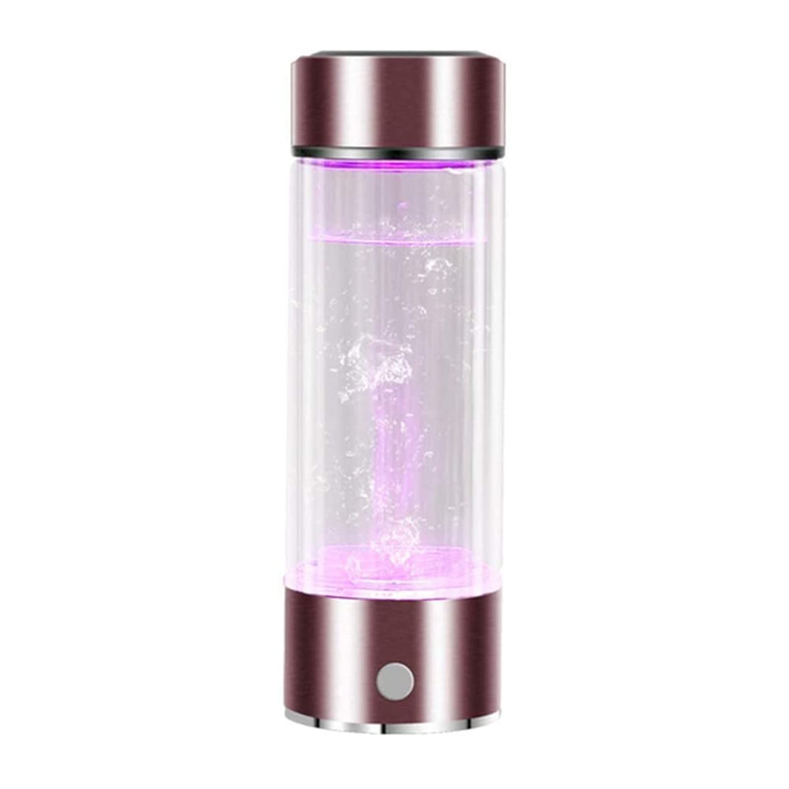 Hydrogen Rich Water Bottle - Portable USB Rechargeable Hydrogen Water Generator with Ionizer Technology, Anti-Aging & Antioxidant Glass Cup for Home, Office, Travel & Sports Hydration