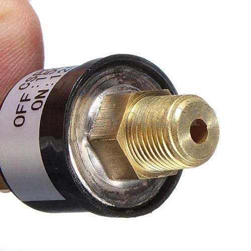 120-150 PSI Air Compressor Pressure Control Switch Valve - Heavy Duty 12V/24V Black Horn - Perfect for Automotive, HVAC & Industrial Applications