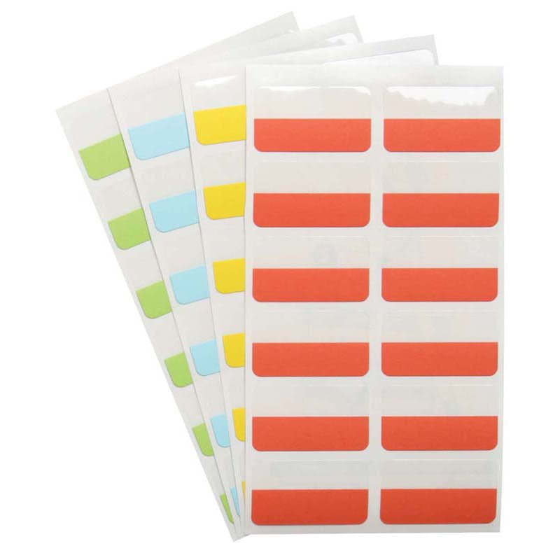 3L Self Adhesive Index Tabs - 40mm Colorful Page Markers (48 Pack) - Perfect for Notebooks, Planners, Books & Office Organization