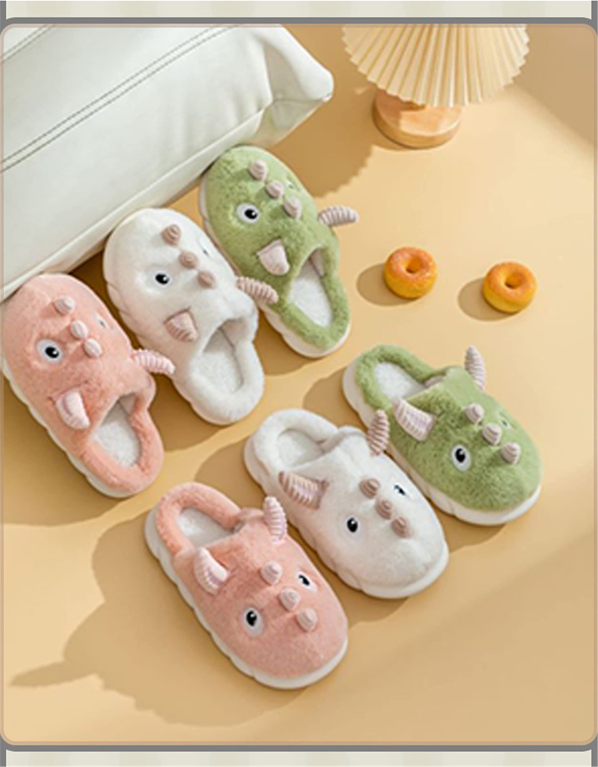 Cozy Women's Animal Slippers - Warm Plush Sheep & Dinosaur House Slippers for Winter - Funny Fuzzy Indoor/Outdoor Thermal Slippers for Home, Gifts & Lounge Wear