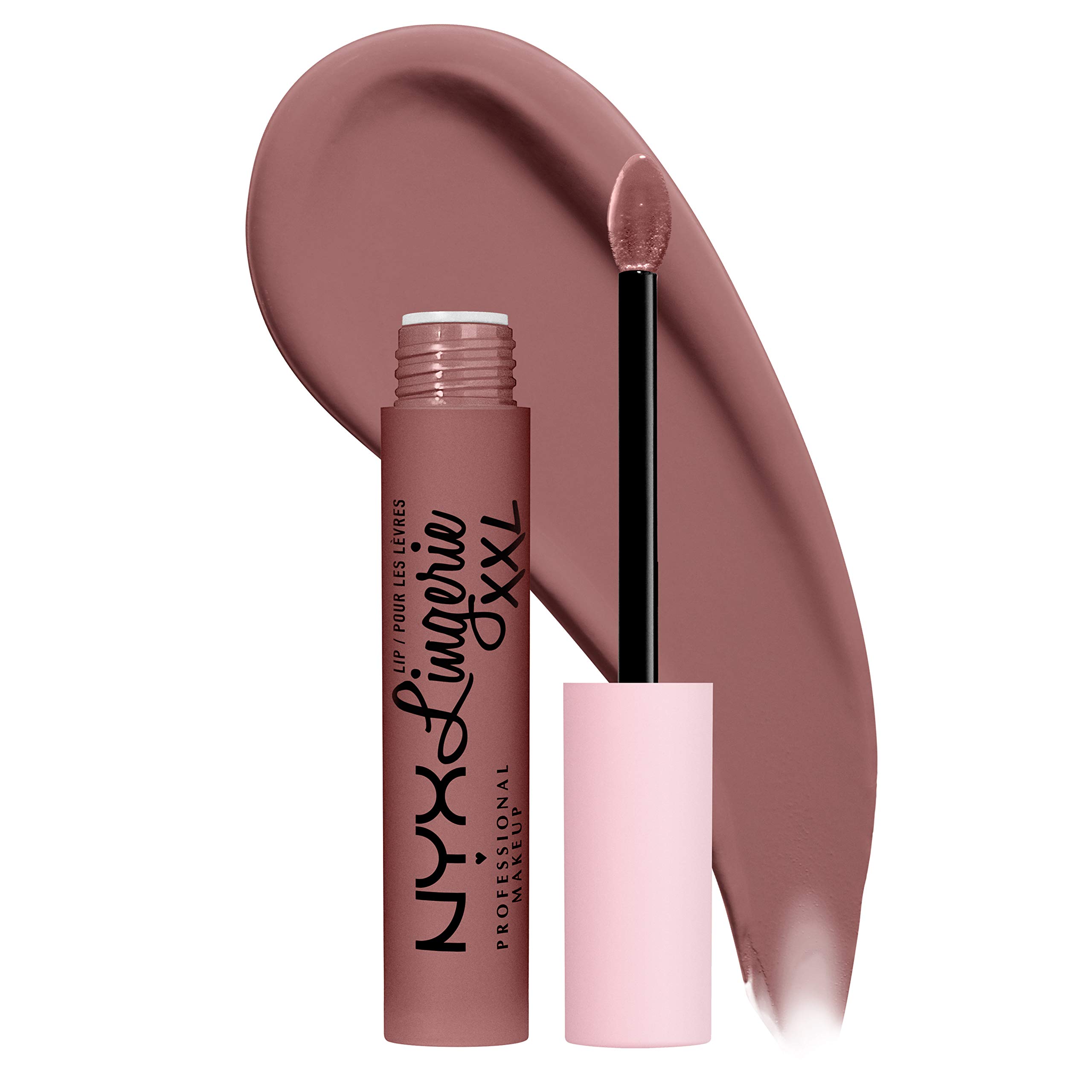 NYX PROFESSIONAL MAKEUP Lip Lingerie XXL Matte Liquid Lipstick - Unhooked (Grey Toned Beige) | Long-Lasting, Vegan & Cruelty-Free | Perfect for Everyday Wear, Date Night & Special Occasions
