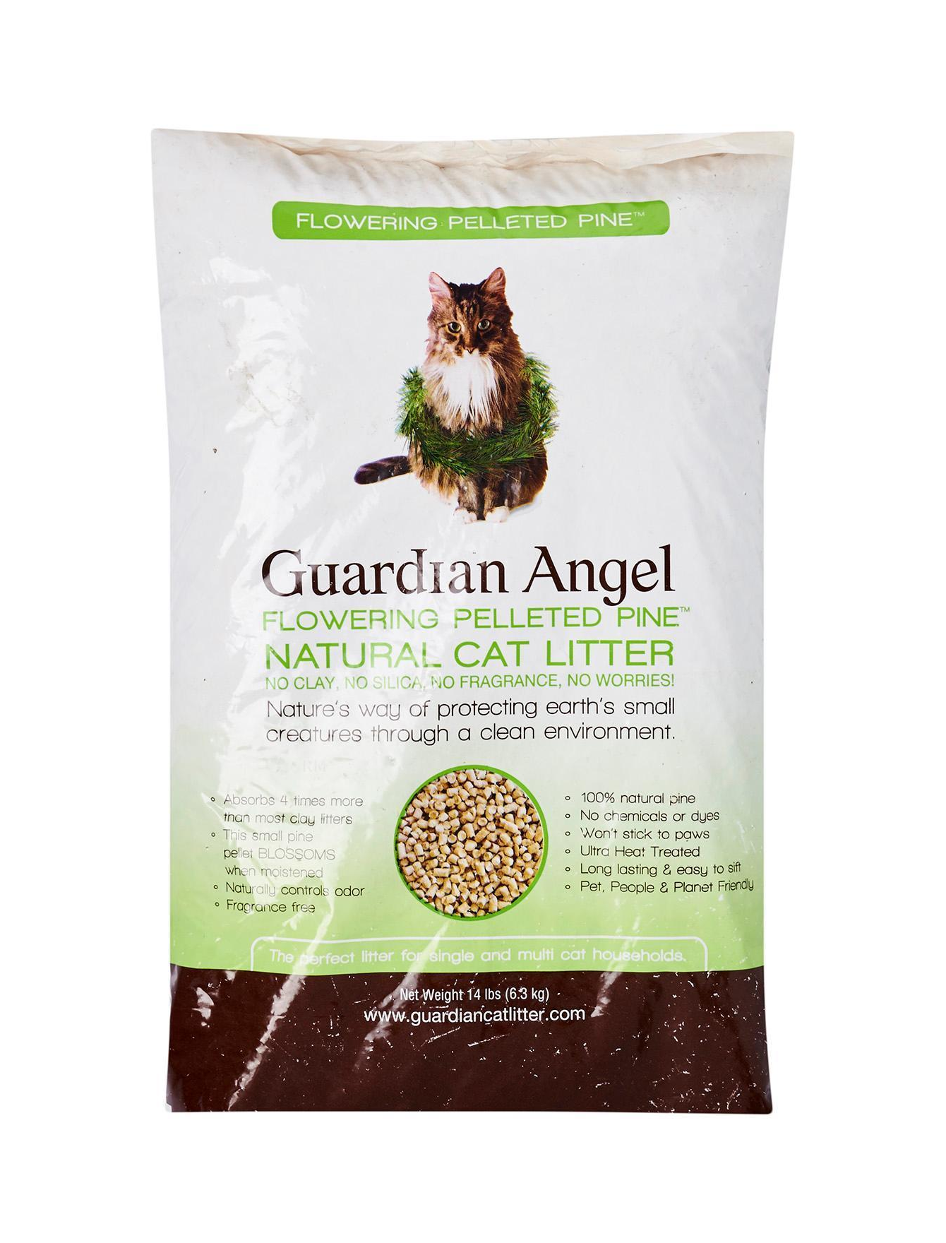 Guardian Angel Natural Pine Cat Litter - Dust-Free, Odor Control, Clumping (3 Sizes) - Perfect for Multi-Cat Homes & Small Spaces