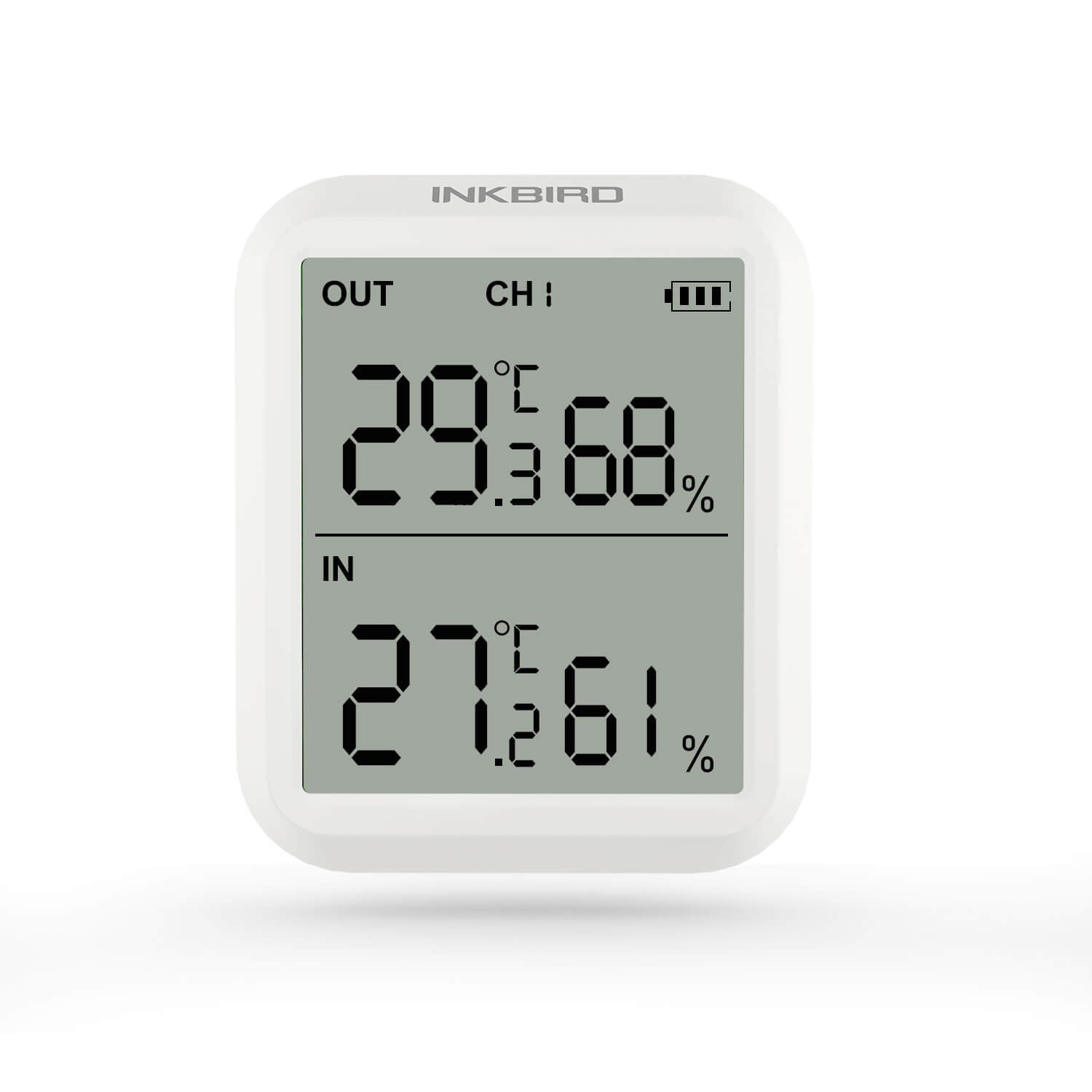 ITH-20R Wireless Digital Hygrometer Thermometer - Accurate Indoor/Outdoor Temperature & Humidity Monitor for Home, Greenhouse, Baby Room, Office