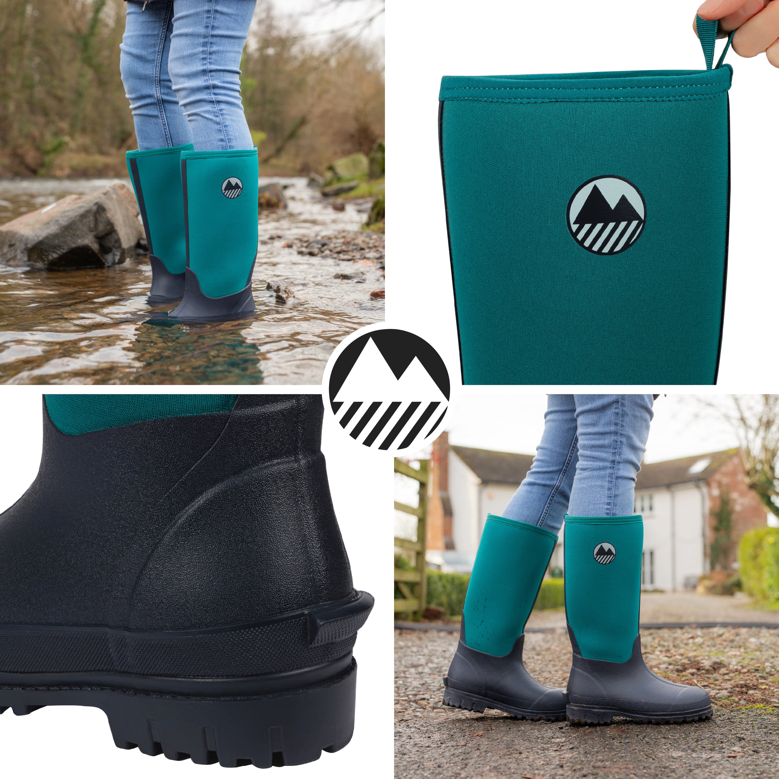 Women's Waterproof Neoprene Wellington Boots - Comfortable Rain Boots for Women - Perfect for Gardening, Hiking & Outdoor Activities