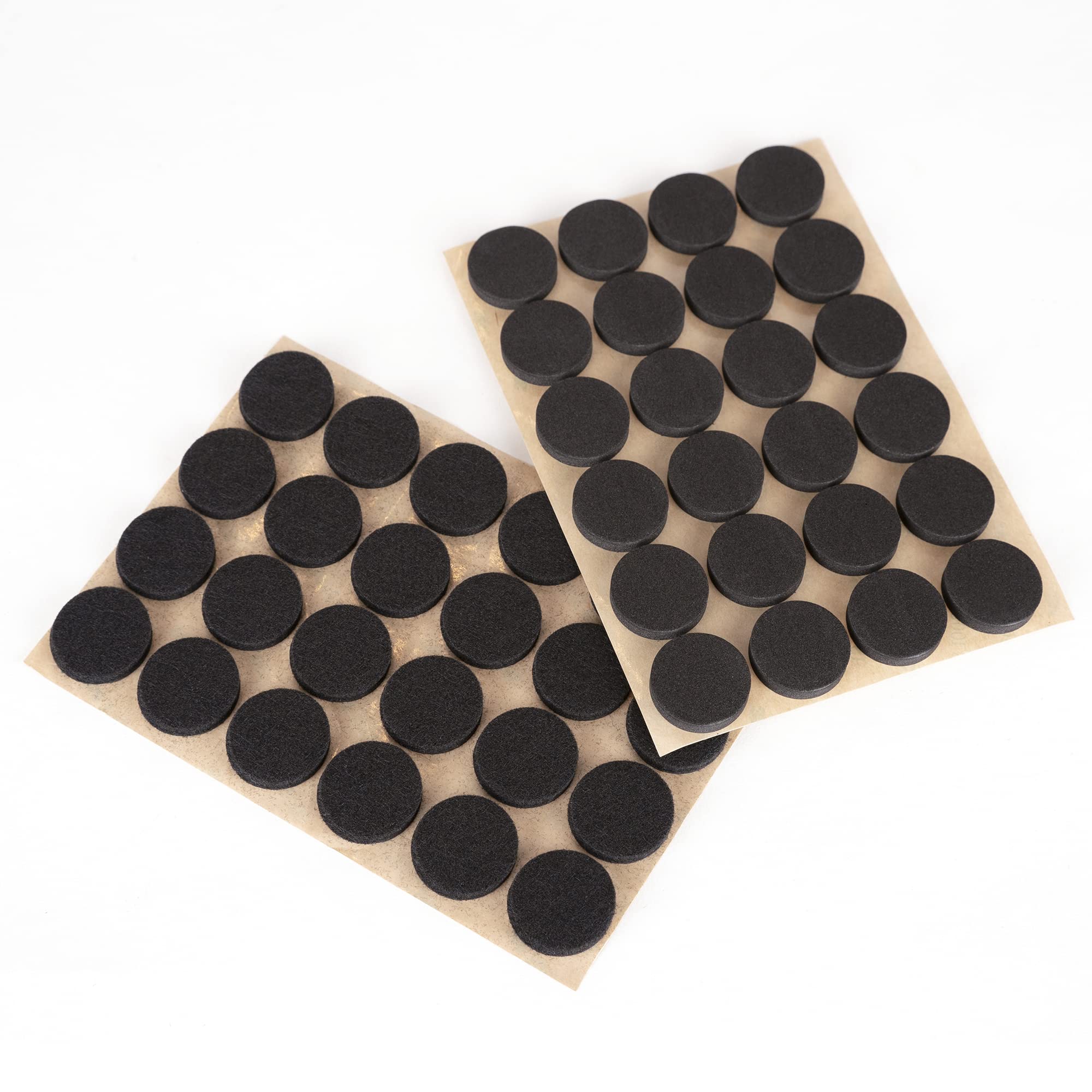 3M Self-Adhesive Furniture Felt Pads - 1 Inch (25mm) Round Non-Slip Protectors for Chairs, Tables & Hardwood Floors - 96 Pack Black - Prevents Scratches, Noise & Floor Damage