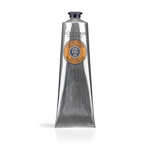 L'Occitane Shea Butter Foot Cream - 15% Shea Butter with Lavender & Arnica - Ultra Moisturizing & Repairing Foot Care - 5.2 oz - Perfect for Dry, Cracked Heels & Overnight Foot Treatment