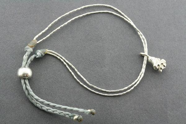 2 Strand Grey Berry Bracelet for Women - Boho Beaded Friendship Jewelry for Everyday Wear & Gifting