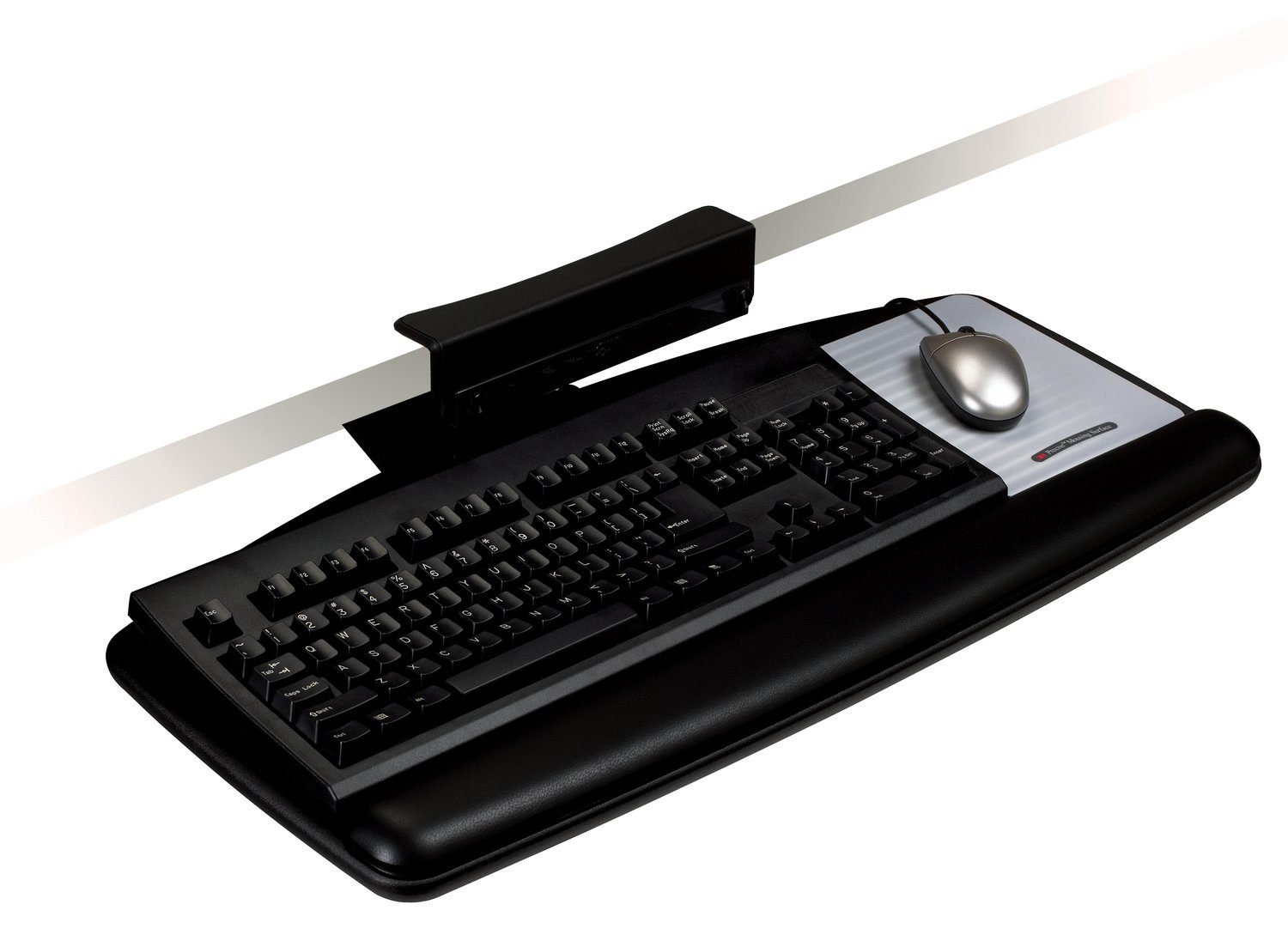 MMMAKT65LE - Tool-Free Keyboard Tray for Ergonomic Workspace | Easy Installation Under Desk for Home & Office Use