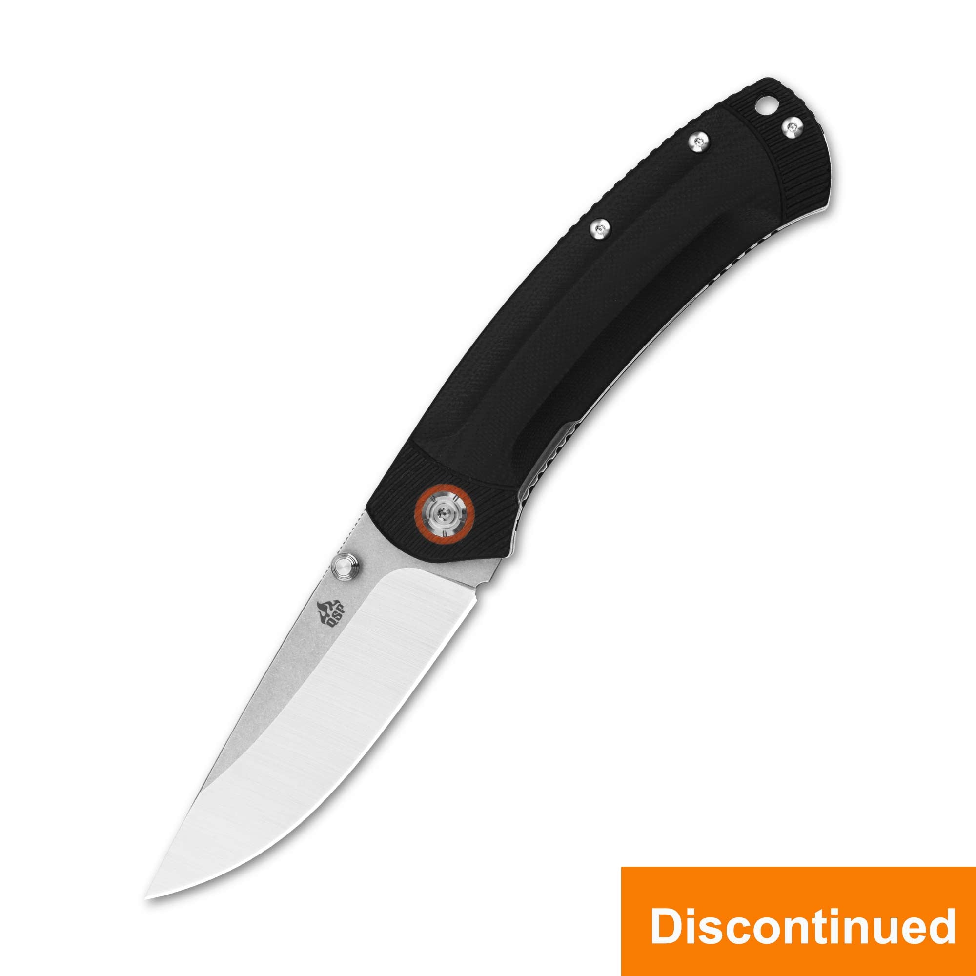 QSP Copperhead Liner Lock Pocket Knife - Premium Sandvik 14C28N Steel Blade & Black G10 Handle - EDC Folding Knife for Camping, Hiking, Outdoor Survival & Everyday Carry