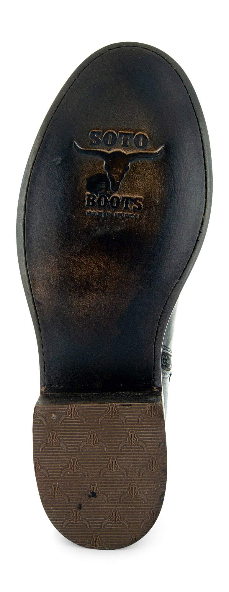 Soto Boots Men's Roper Cowboy Boots H4003 - Genuine Leather Western Boots for Men | Durable & Comfortable for Riding, Work & Casual Wear