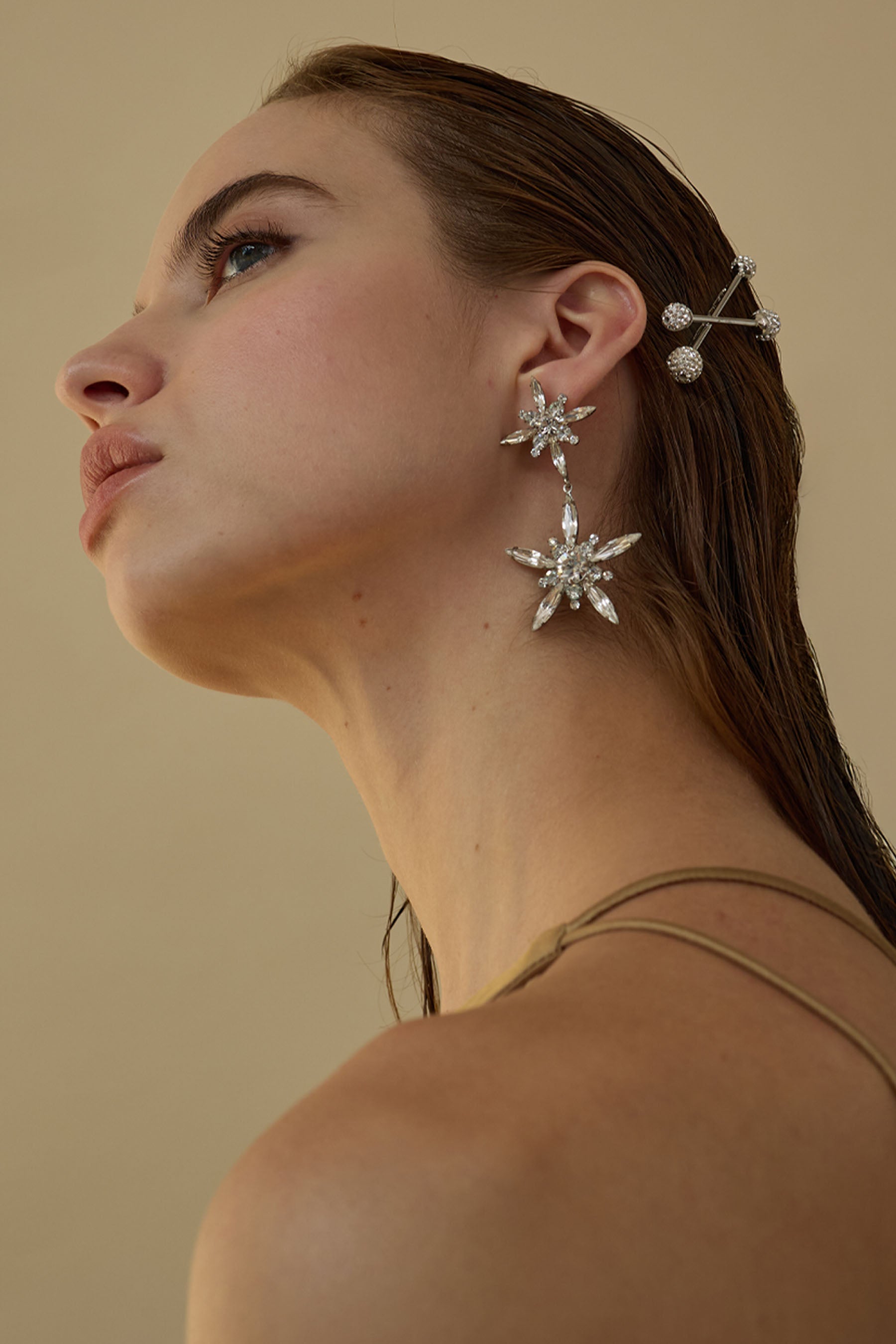 Avril Crystal Drop Earrings for Women - Elegant Dangling Rhinestone Jewelry for Party, Wedding & Evening Wear | Hypoallergenic & Lightweight Fashion Accessories