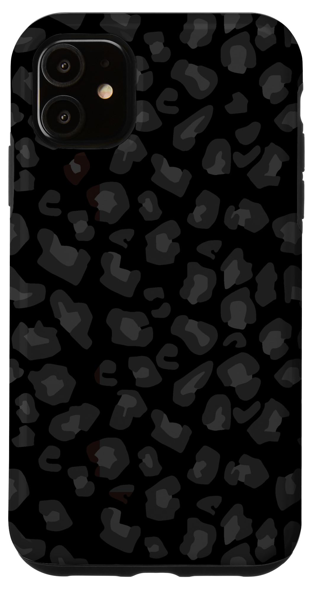iPhone 11 Case - Black Leopard Cheetah Print Protective Phone Cover | Durable Slim Fit Shockproof Design for Everyday Use & Fashion Statement
