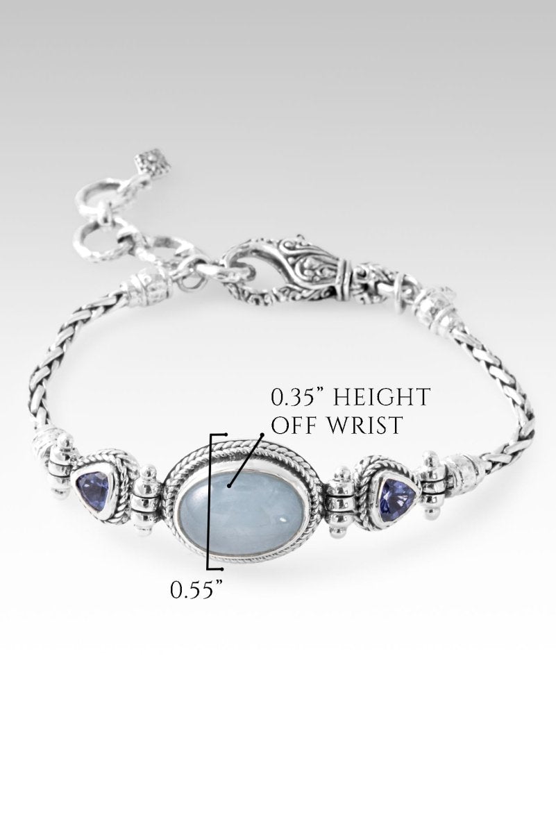 Hopeful Horizon Bracelet - Aquamarine & Tanzanite Gemstone Jewelry for Women | Elegant Gift for Birthday, Anniversary & Everyday Wear