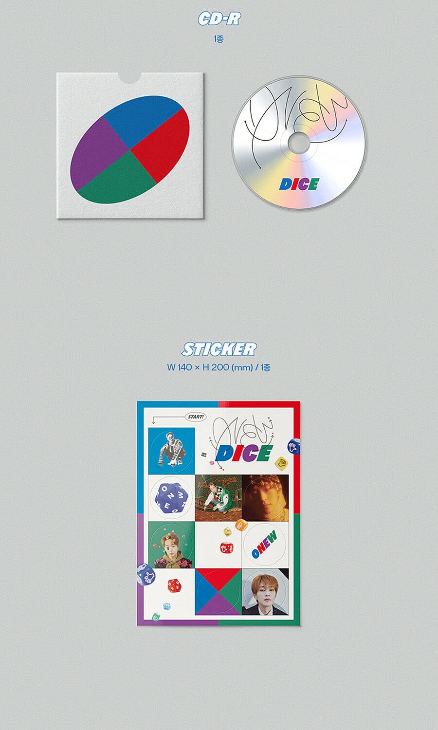 SHINee Onew DICE 2nd Mini Album (PHOTO BOOK Ver.) - 2CDs, Posters, Photocards & Exclusive K-Pop Merch | Perfect for K-Pop Collectors & SHINee Fans | Ideal for Gifts, Display & Music Enthusiasts