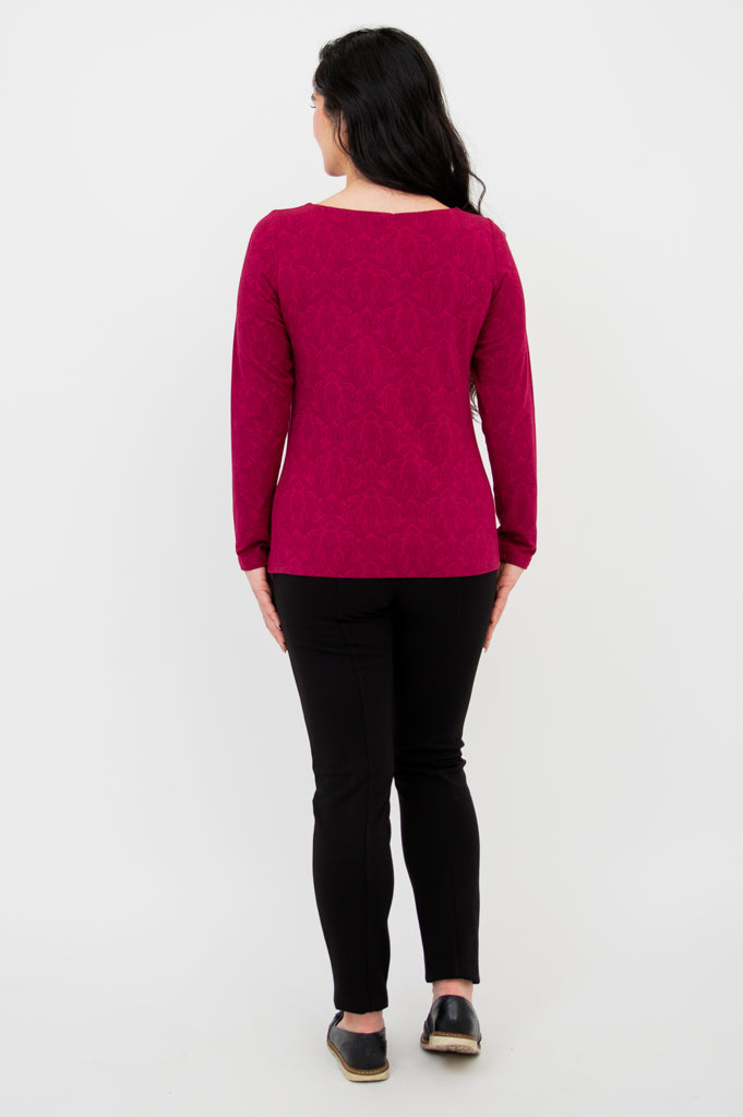Cela Long Sleeve Top - Empire Waist Bamboo Fabric for Women | Perfect for Casual Wear, Office Outfits & Layering