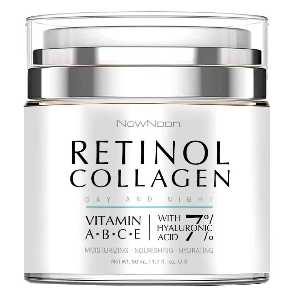 Best Anti-Aging Collagen Face Cream with Retinol & Hyaluronic Acid - Firming Moisturizer for Face, Neck & Body - Daily Hydrating Cream for Women & Men - 1.7 fl.oz - Perfect for Night Routine & Wrinkle Reduction