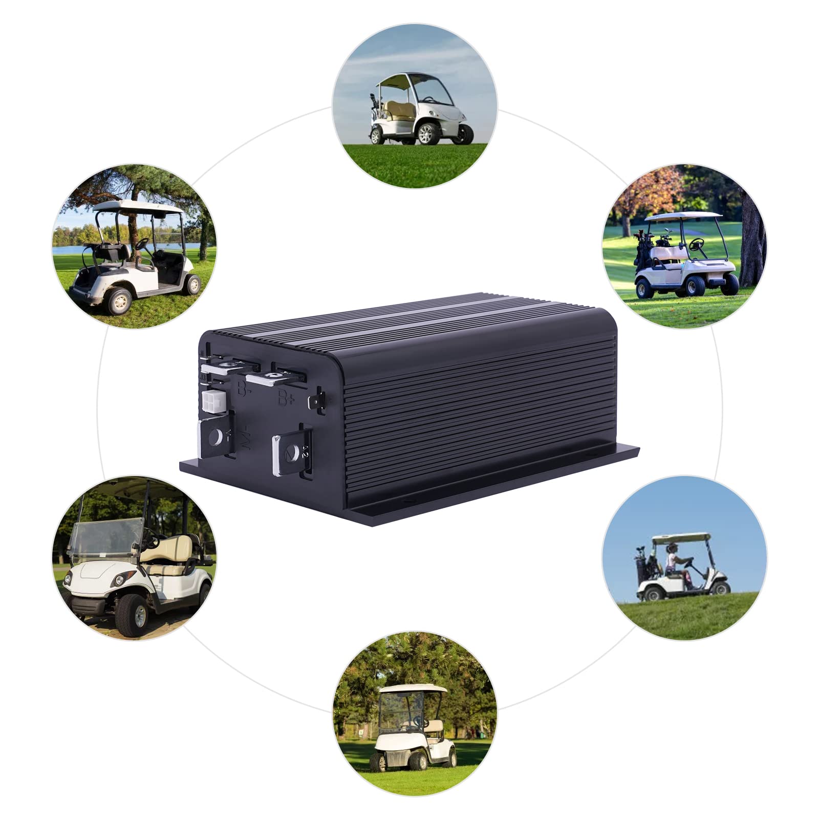 36V 500A Motor Controller for Club Car Golf Carts - High Performance DC Motor Speed Controller (Model 1205M-5603) | Perfect for Electric Golf Cart Upgrades & DIY EV Projects