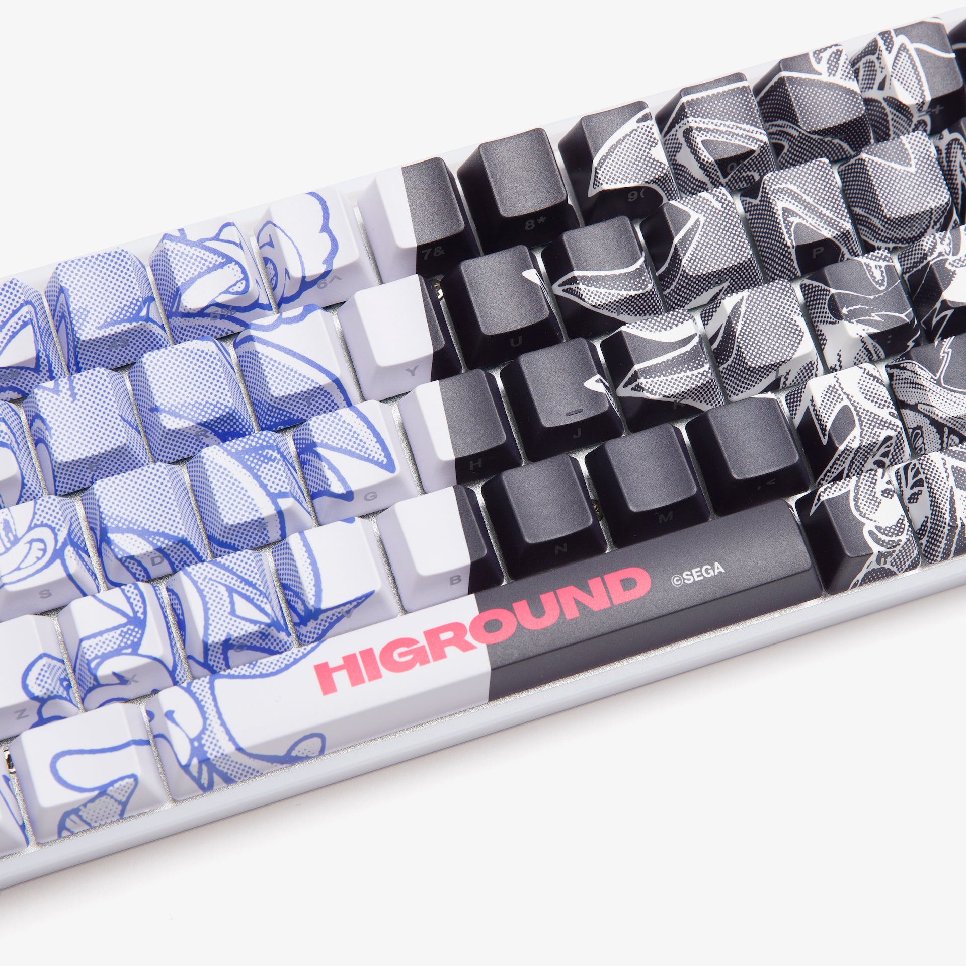 Sonic x Higround Adventure 68 Keycap Set for 65% Keyboard - Custom Mechanical Keycaps for Gaming & Typing - Perfect for PC Gamers and Programmers