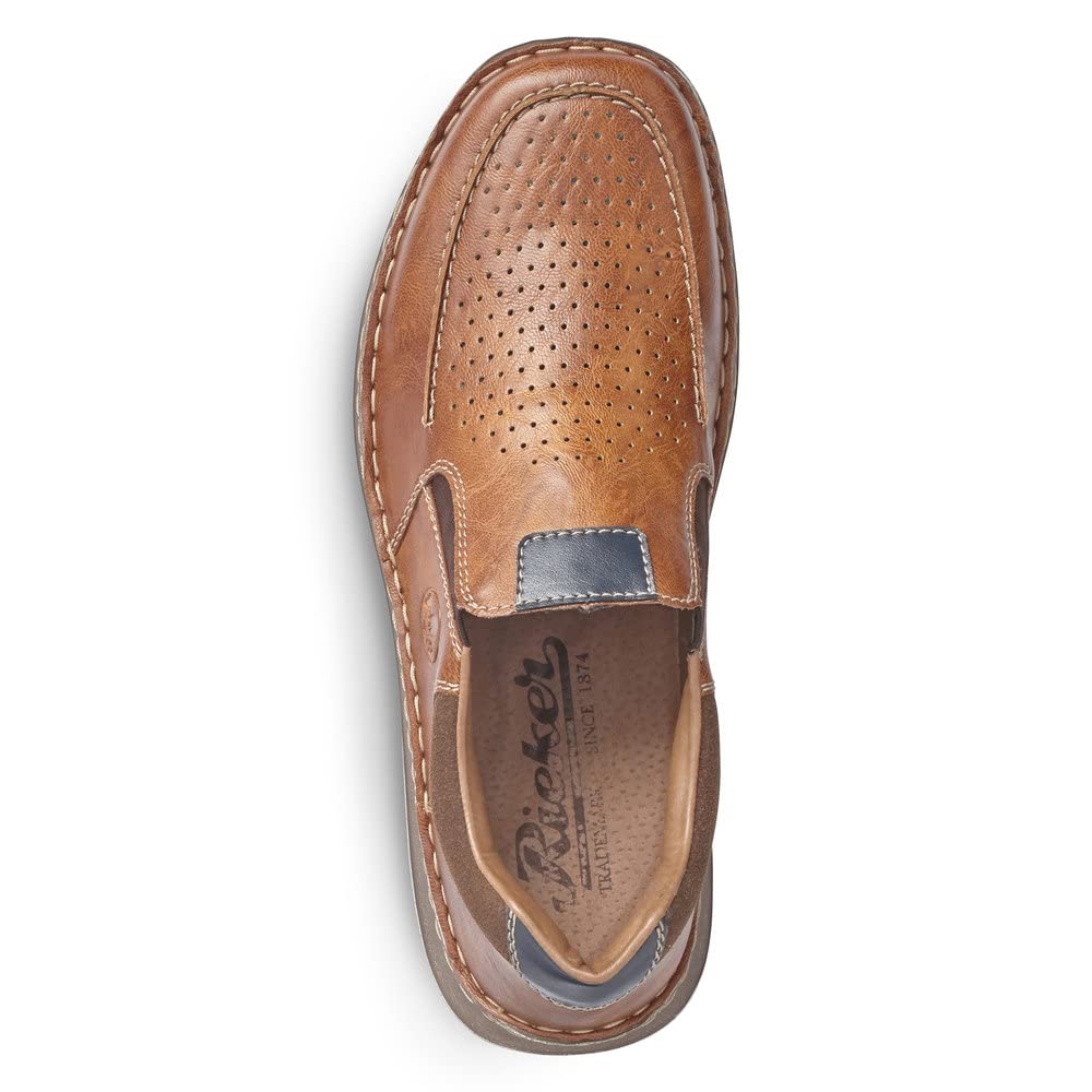 Rieker Men's Comfort Loafers - Slip-On Casual Shoes for Business & Leisure - Lightweight & Breathable for All-Day Wear