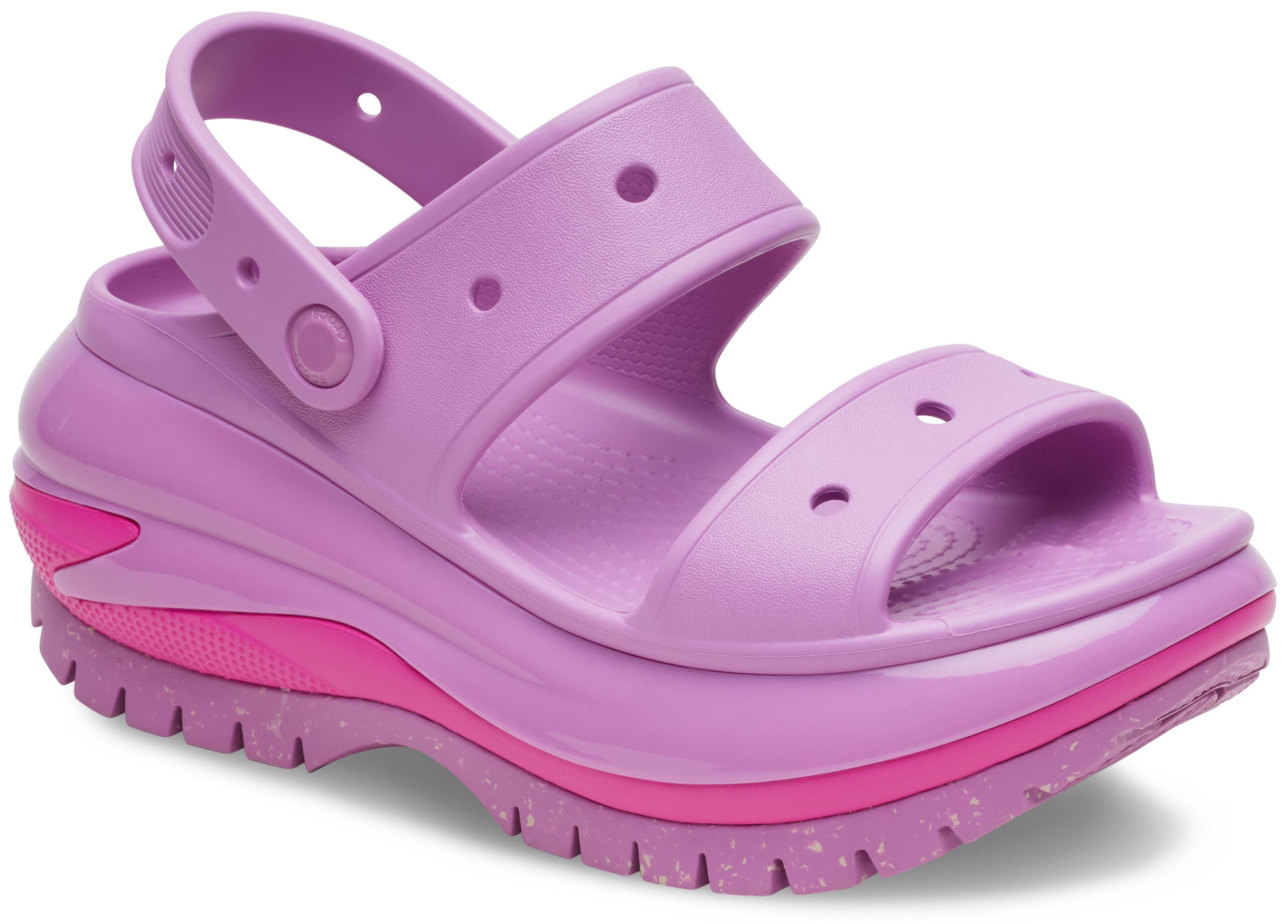 Crocs Unisex Classic Mega Crush Platform Sandals Wedge - Comfortable & Stylish Waterproof Shoes for Men & Women - Perfect for Beach, Pool, and Outdoor Activities
