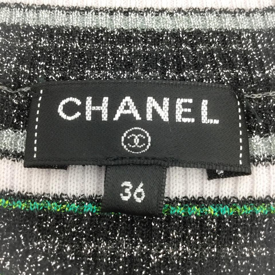 Chanel Striped T-Shirt for Women - Black, Green & Gray Color Options | Casual Wear, Layering & Everyday Outfits