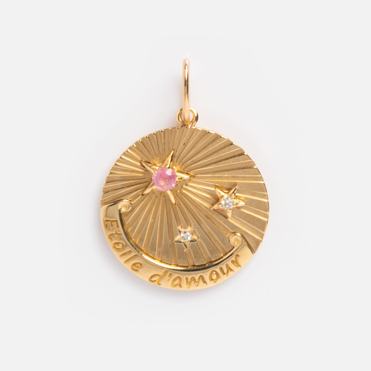 Solid Gold Coin Charm - 24K Real Gold Pendant for Necklace & Jewelry Making - Perfect for Gifts, DIY Crafts, and Fashion Accessories