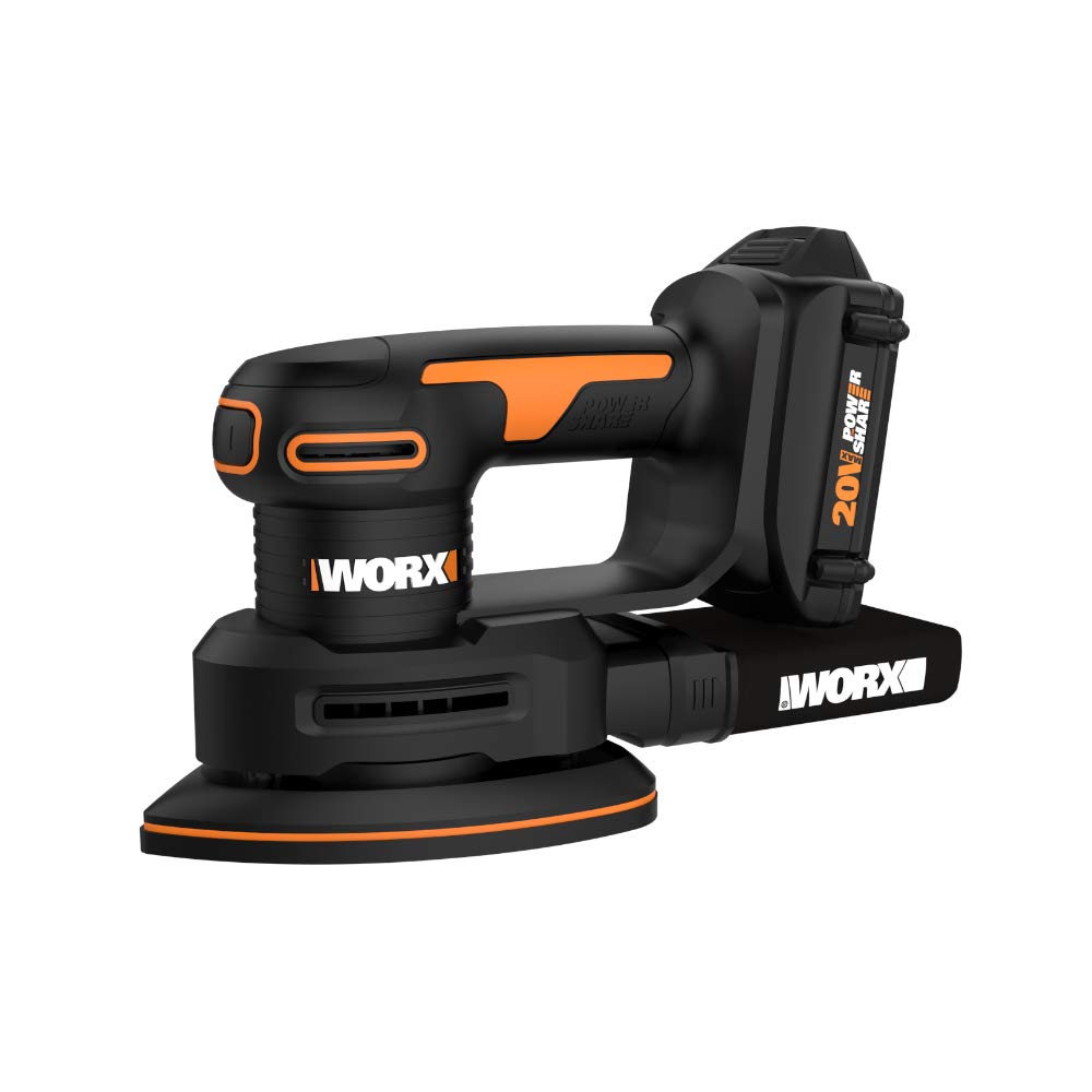 Worx WX822L 20V Power Share Cordless Detail Sander - Lightweight Electric Hand Sander for Woodworking, Furniture Refinishing & DIY Home Projects