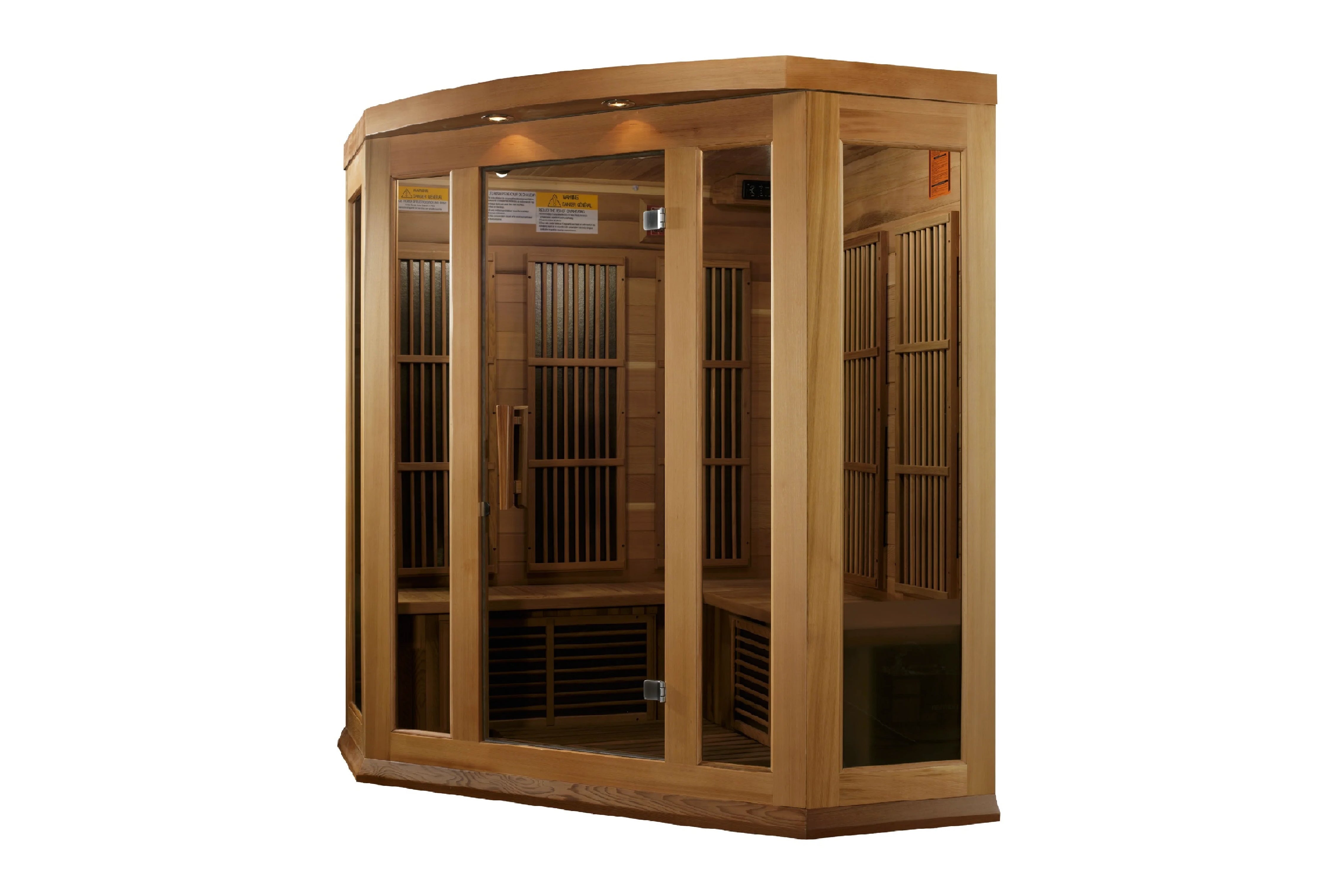 Maxxus Avignon Edition 3-Person Corner Low EMF FAR Infrared Sauna for Home Relaxation & Detox - Perfect for Wellness, Muscle Recovery & Stress Relief