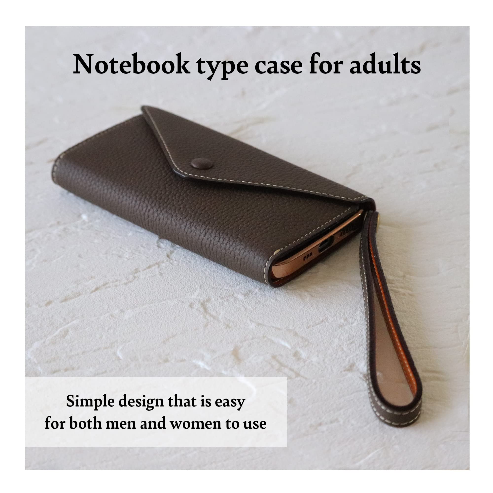 Premium Leather iPhone 12 Mini Wallet Case with Card Holder - 3 Fold Design for Women & Men | Slim Luxury Protective Cover | Perfect for Daily Use, Travel & Business Meetings (WH-12mini-TAUPE)