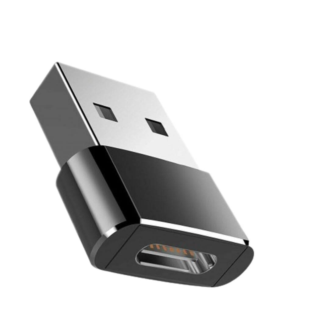 USB 3.1 Type C Female to USB 3.0 Male Adapter - Thunderbolt 4 OTG Converter for Samsung Galaxy, Smartphones & Laptops - Fast Charging & Data Transfer Cable (Black) - Perfect for Travel, Office & Home Use