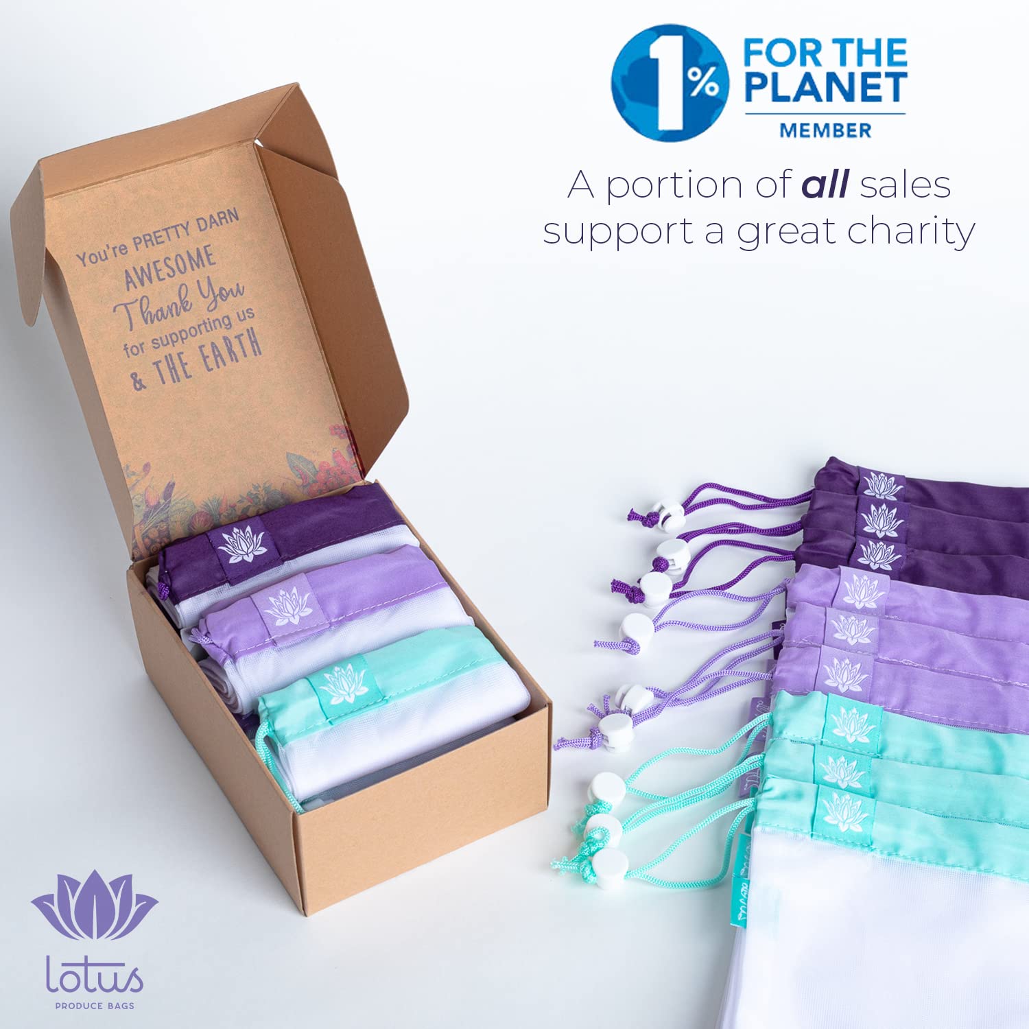 Eco-Friendly Reusable Mesh Produce Bags for Groceries & Shopping